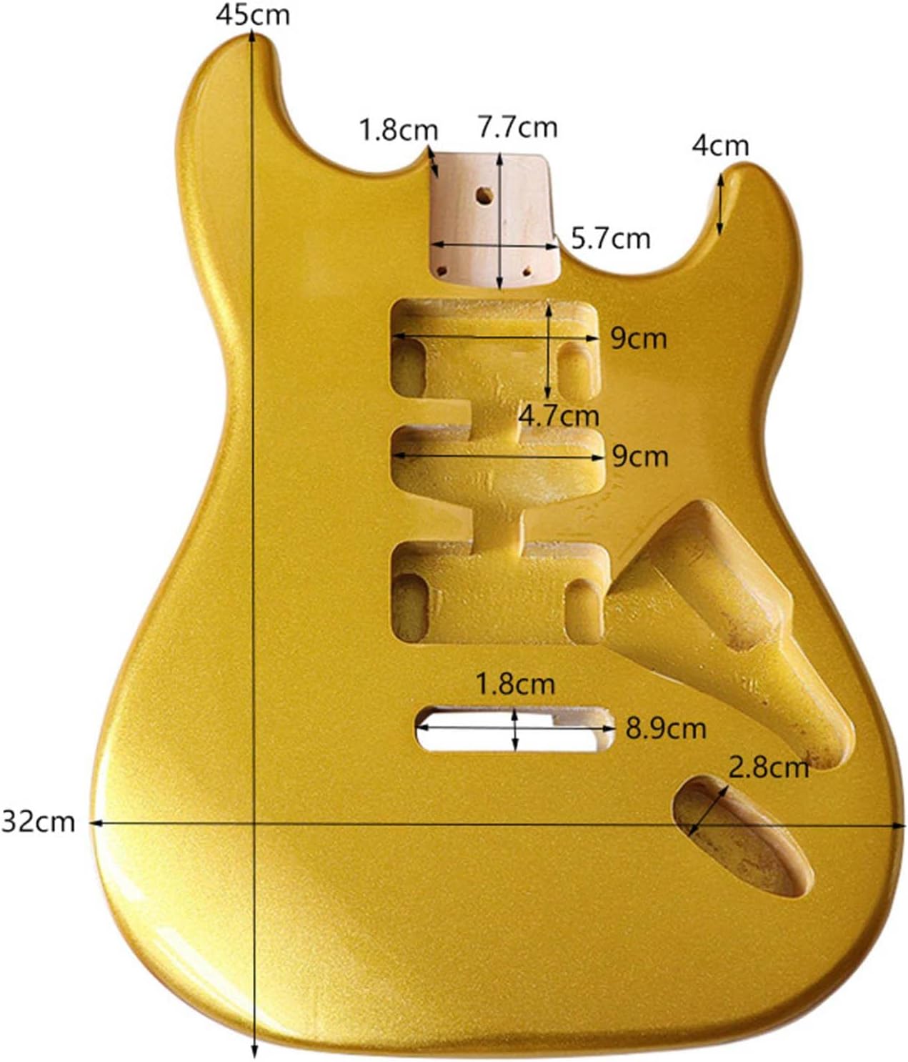 ST Model Guitar Body for Custom Builds, K