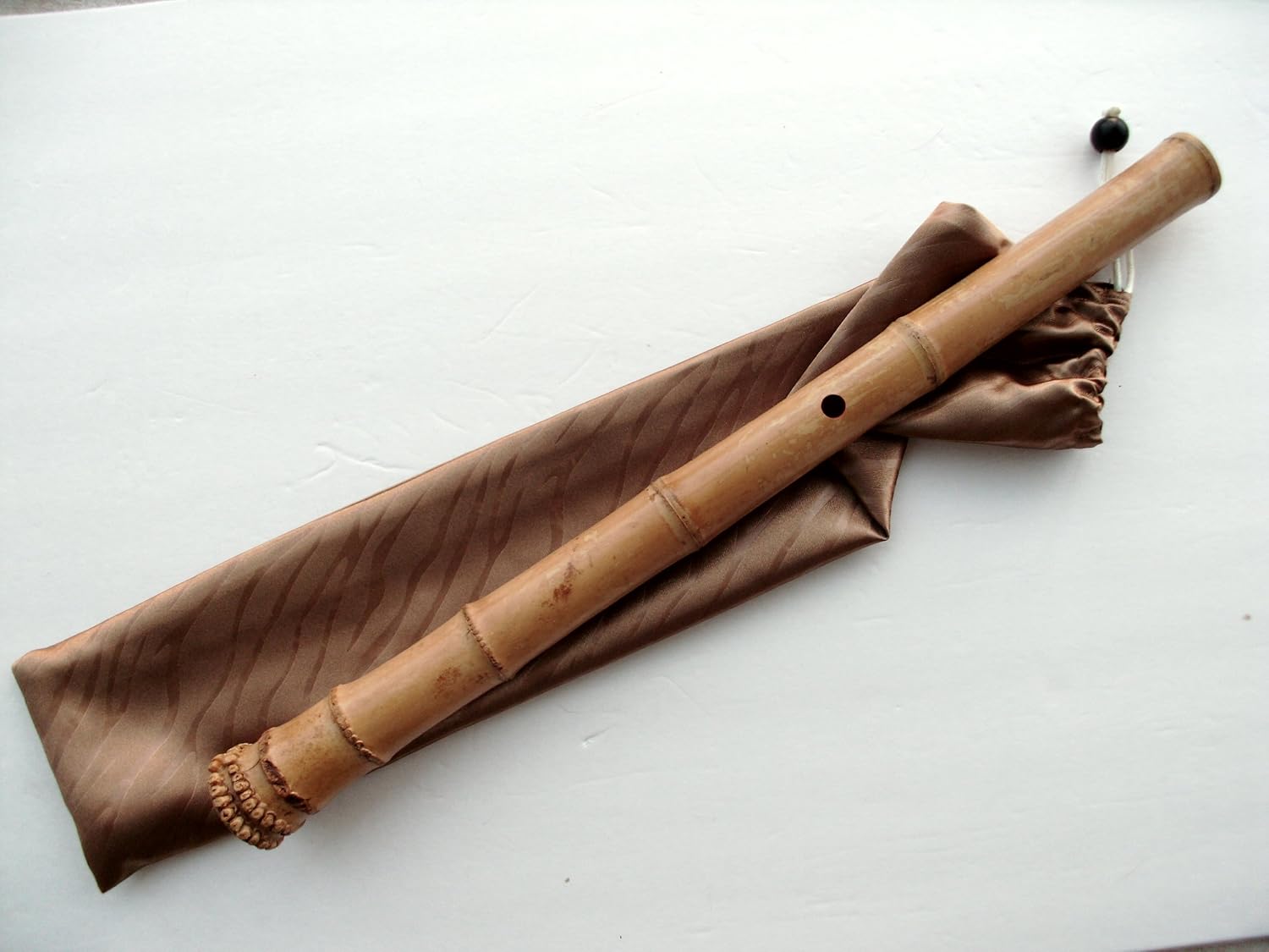 1.7 Shakuhachi w. Root End Kinko voicing Hole Utaguji Traditional Zen Instrument