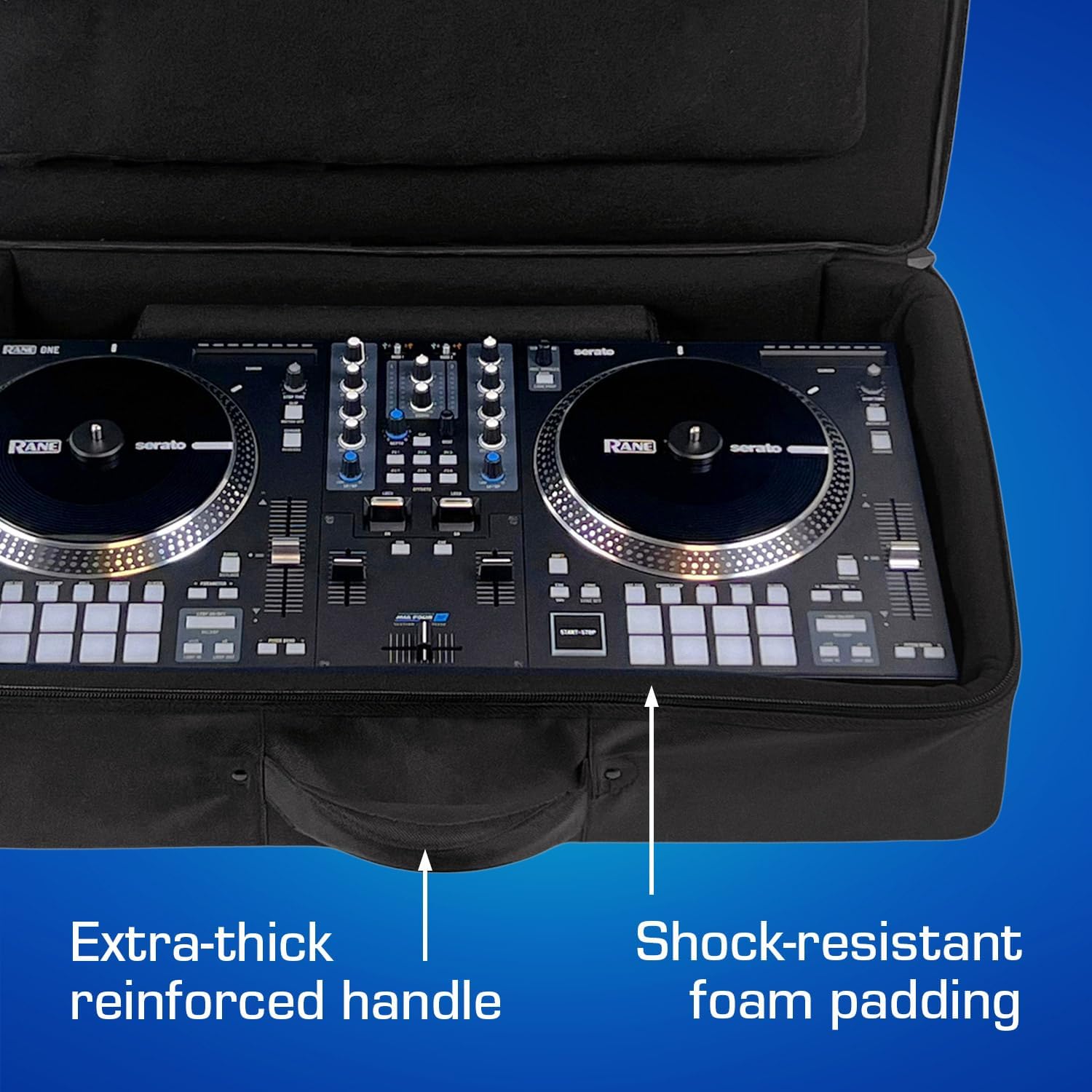 ANALOG CASES RANE One Case - Custom-Fitted Padded SUSTAIN Travel Case with Backpack Straps