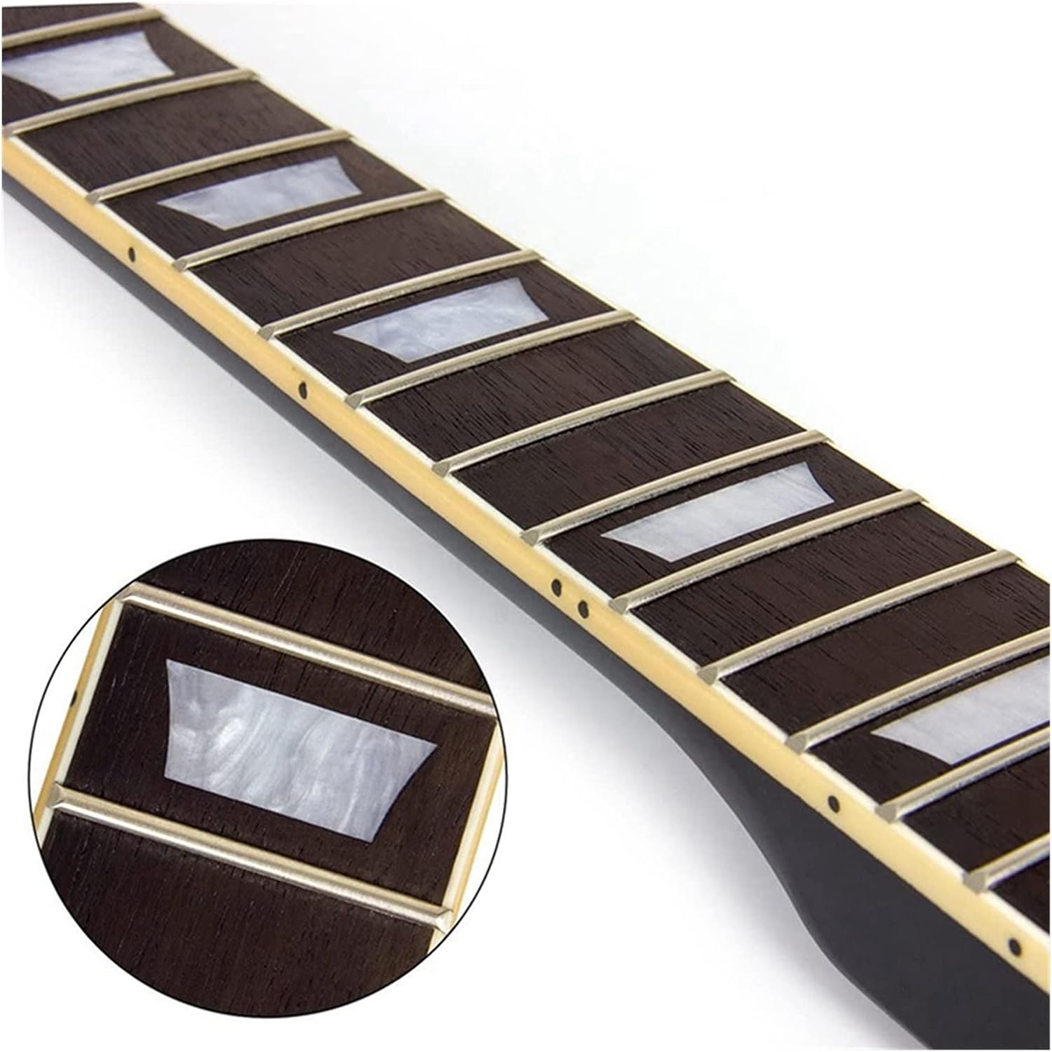 22 Frets Electric Guitar Maple Neck Rosewood Fretboard Black Finish for LP Guitars Electric Guitar Neck