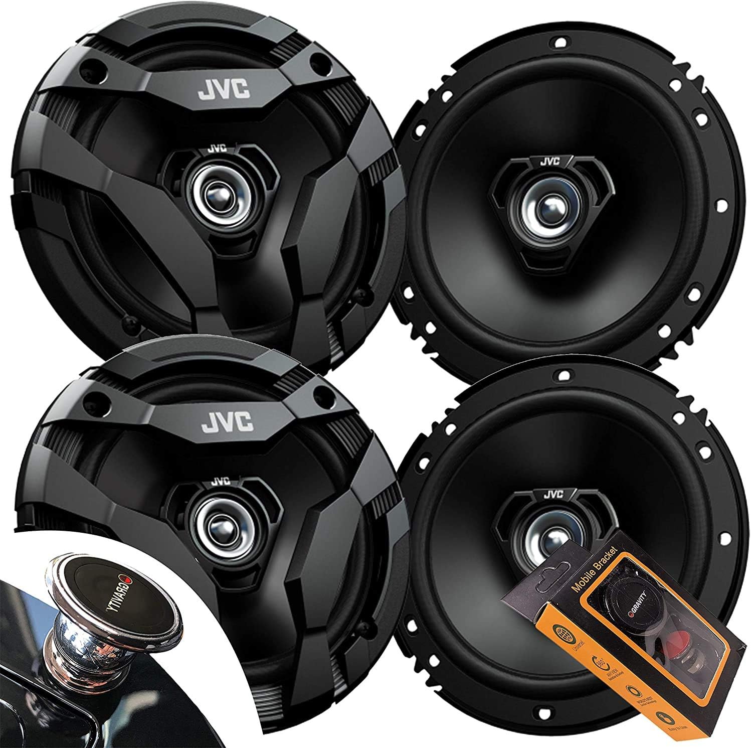 2 Pairs of JVC CS-DF620 6 1/2