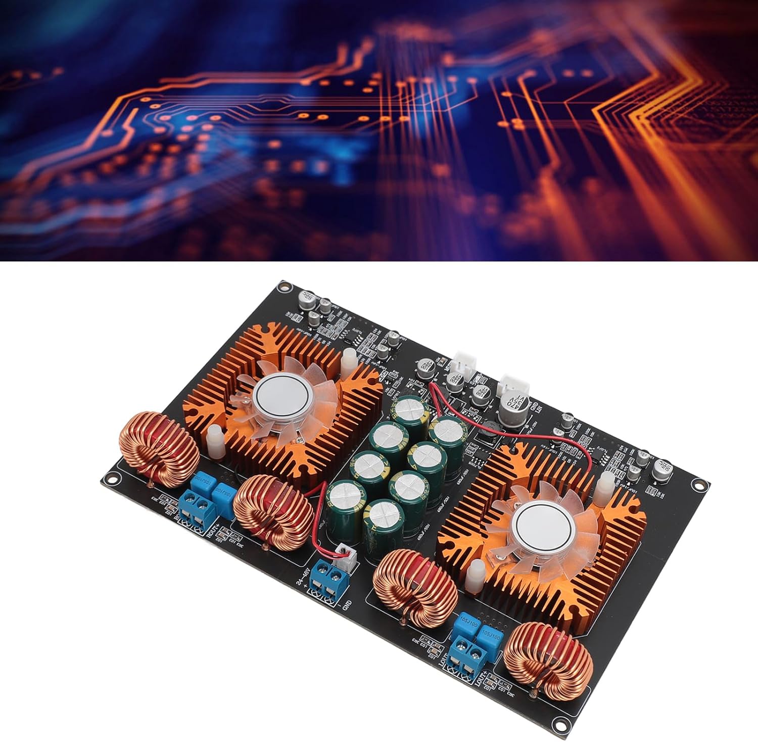 TPA3255 Amplifier Board, Class D Dual Core 600W Stereo, Efficiency Amp Module for Home Theater with Clear Sound Output