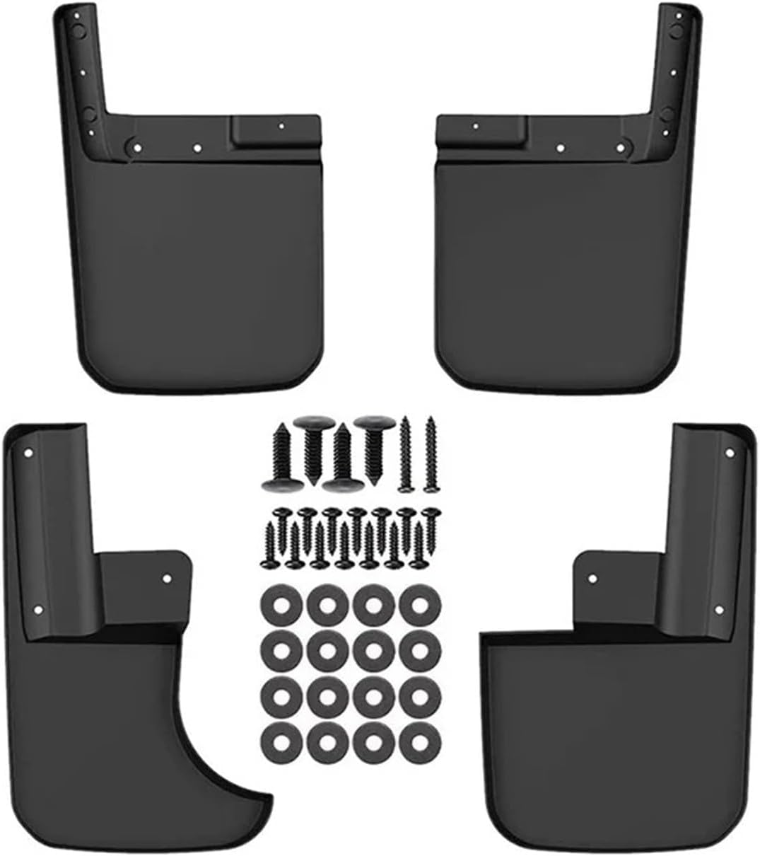 Car Mudguards Compatible For Jeep Wrangler JL 2019-2020 Car Fender Mudflaps Front Rear Splash Guards Mud Flaps Soft Plastic Accessories(For Jeep Wrangler JK)