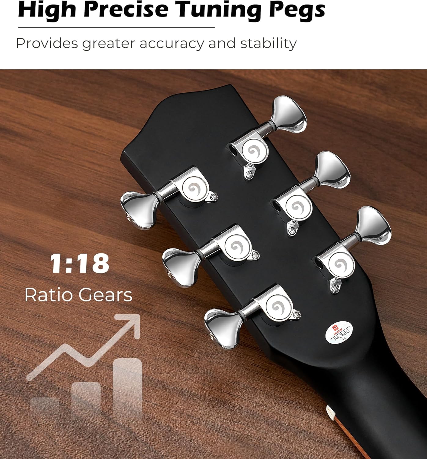 Vangoa Electric Acoustic Guitar Full Size Cutaway Acoustic Guitar Bundle Guitarra Acustica with Pickup for Adults Teens Beginners, Matte Black