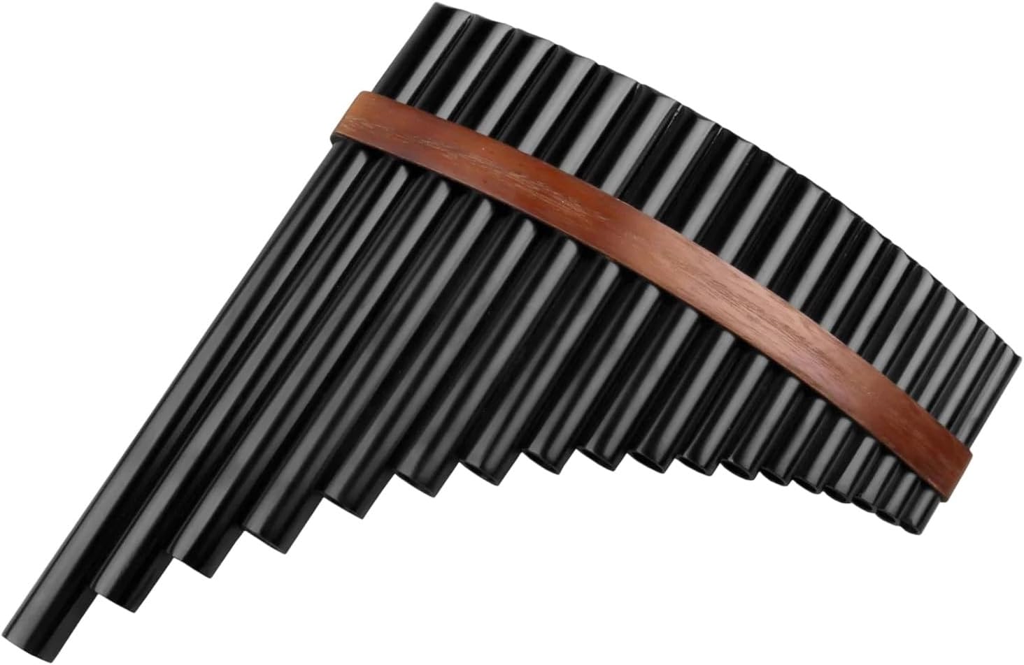 25 Pipe C Key Pan Flute 18 Pipe Bk Pan Flute F Key Woodwind Traditional Bamboo Instrument(Right Hand)