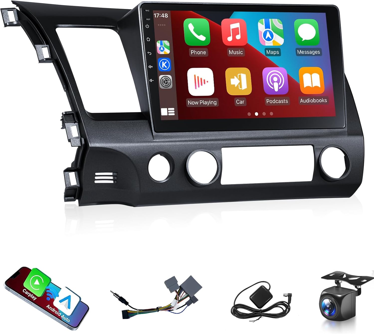 Car Stereo for Honda Civic 2006 to 2011 Radio CarPlay Android Auto, 10.1