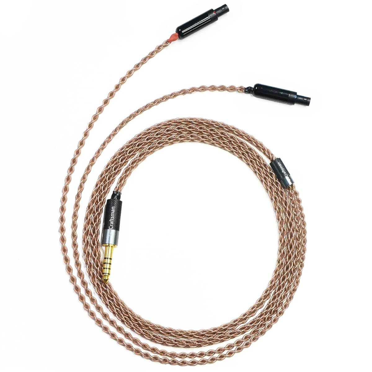 6N Single Crystal Copper Upgrade Headphone Cable 4Pin XLR/2.5mm/4.4mm Balance Headphone Upgrade Cable for SENNHEISER HD800 HD800s HD820 Dharma D1000 (4.4mm Plug)