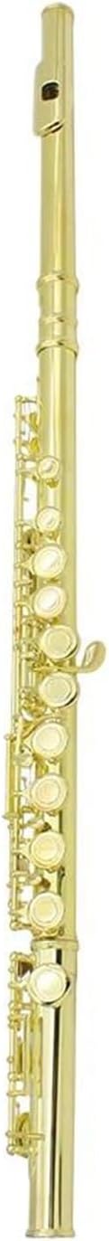 Flute Set Gold 16 Hole C Closed Hole Gold Plated Keys White Bronze Flute with E Key Woodwind