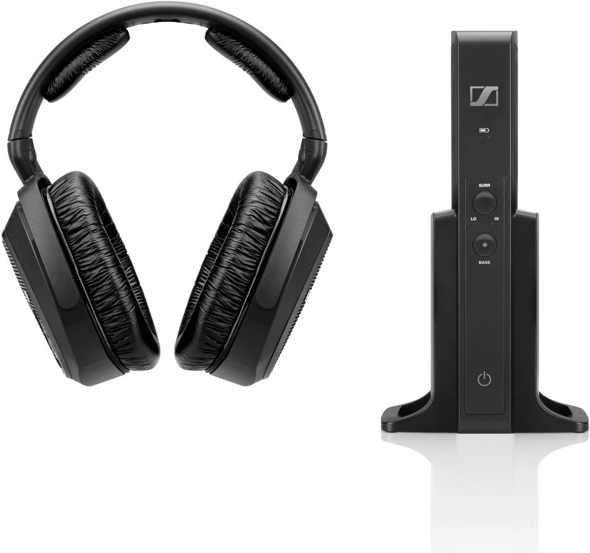 Sennheiser RS 175 RF Wireless Headphones for TV System with Bass Boost and Surround Sound Modes, Compact and Ergonomic, Wireless TV Listening, Black