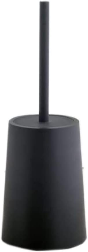 Toilet Brush Plastic Toilet Bowl Brush Set Toilet Brush and Holder Toilet Brushes for Bathroom Bathroom Brush Cleaning Brush Toilet Brush and Holder (Color : Grey) (Black)