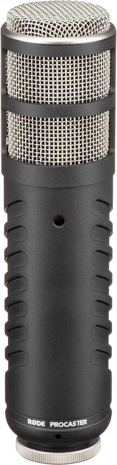 Rode Procaster Cardioid Dynamic Broadcast Microphone with Rode PSA1+ Microphone Boom Arm, PSM1 Shockmount and XLR Cable