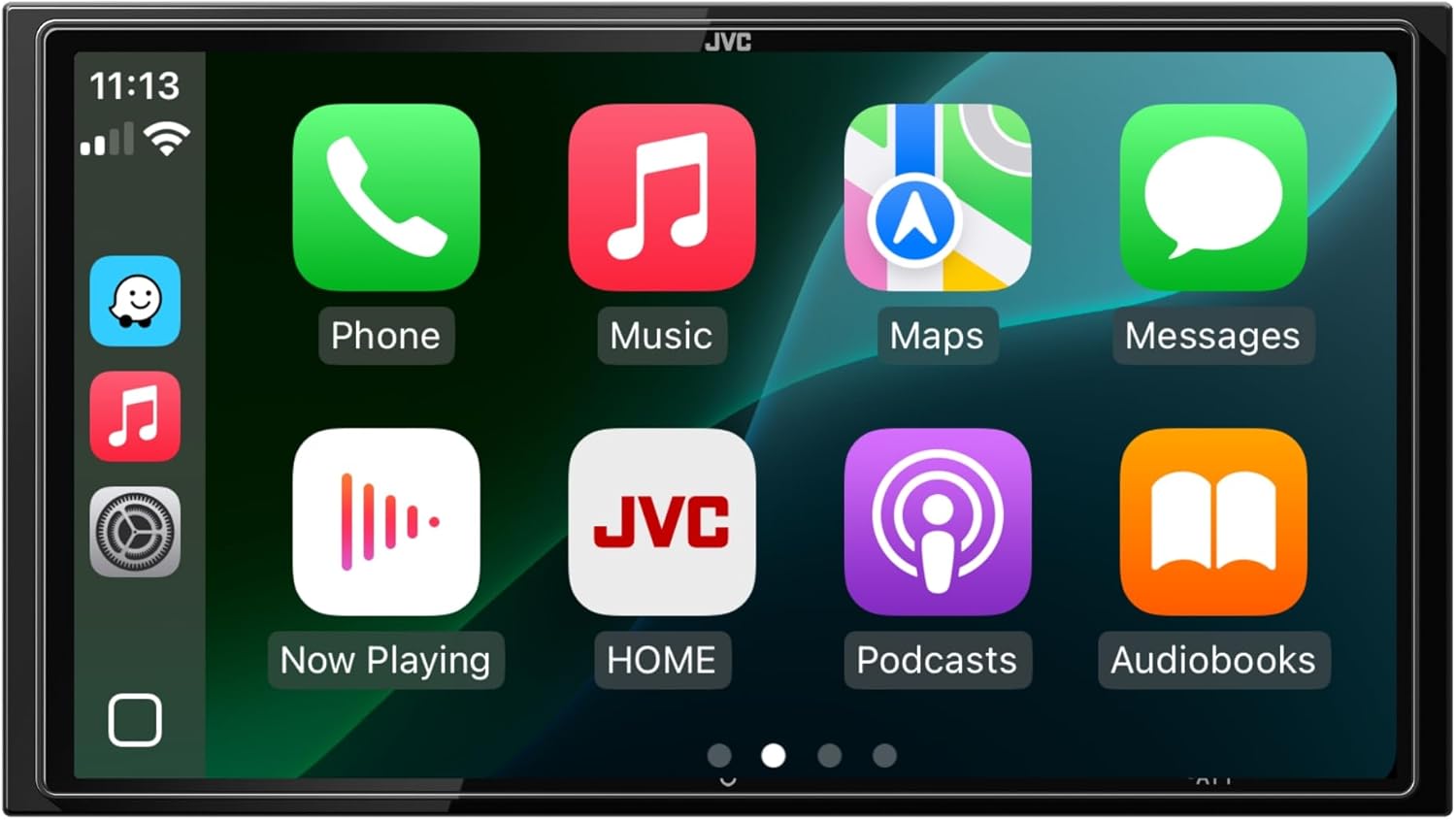JVC KW-M795BW 7 Inch HD Touchscreen Car Stereo, Wireless Apple CarPlay Android Auto, Bluetooth, HDMI Input, Backup Camera Ready, SiriusXM Ready, Double DIN, 3 RCA Preouts