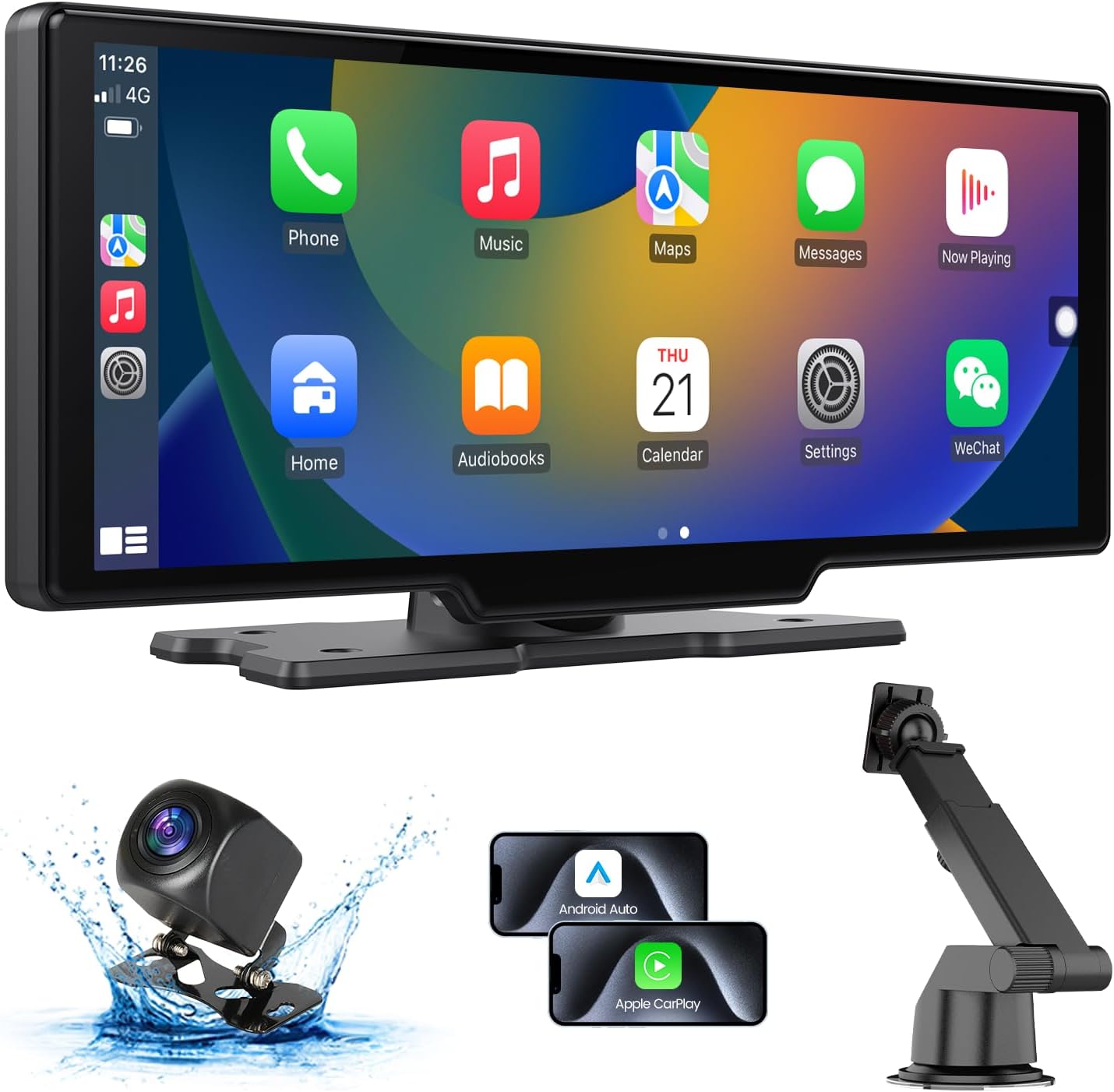 Portable Carplay Screen for Car Stereo, 10.26