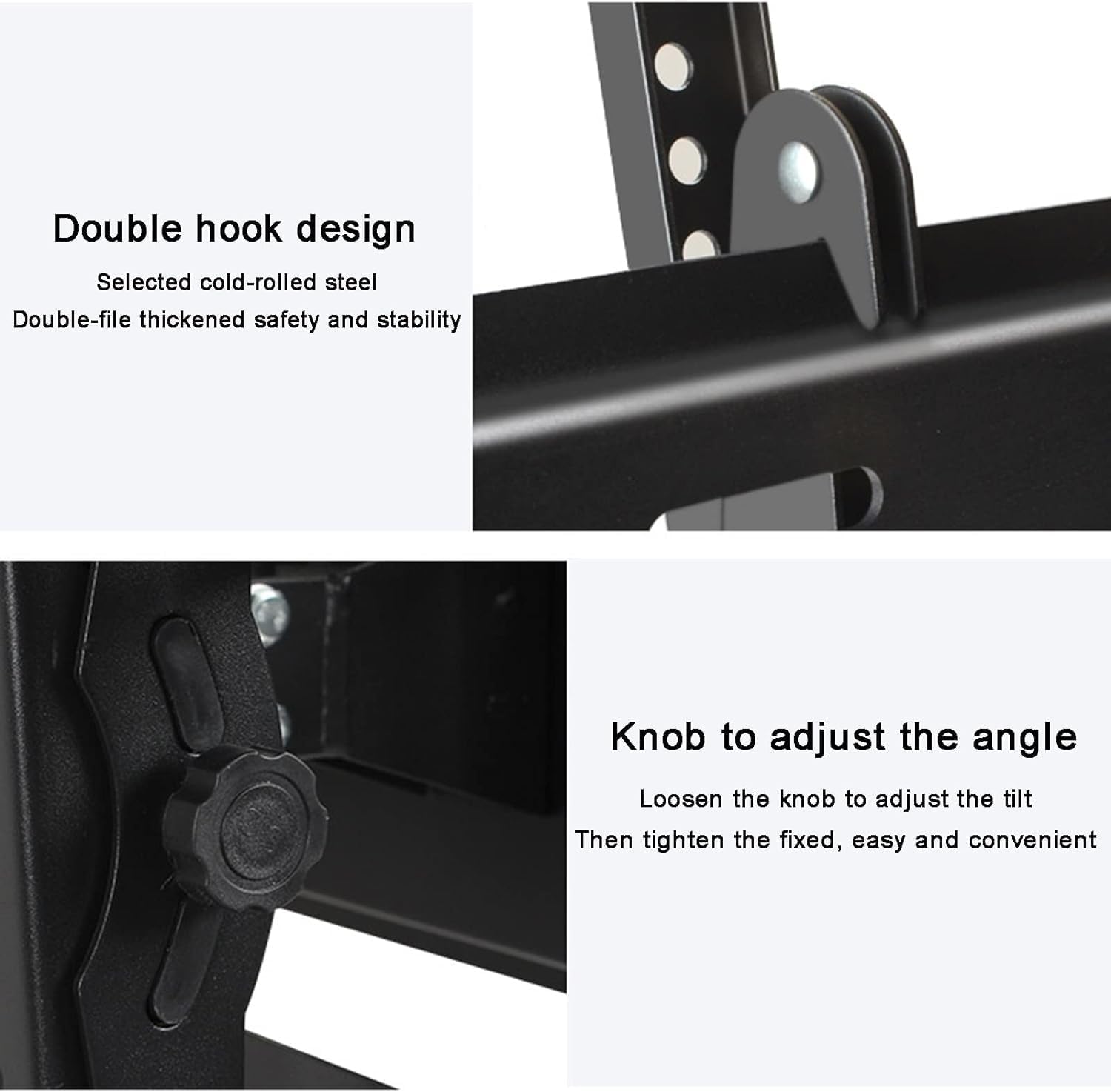 Ceiling TV Mount Stand - Tv Wall Mount,Adjustable Tilt Swivel TV Stand,for 43-65 Inch TVs,TV Bracket Holds Two Screen,Max VESA 600x400mm,Two Installation Methods,Easy to