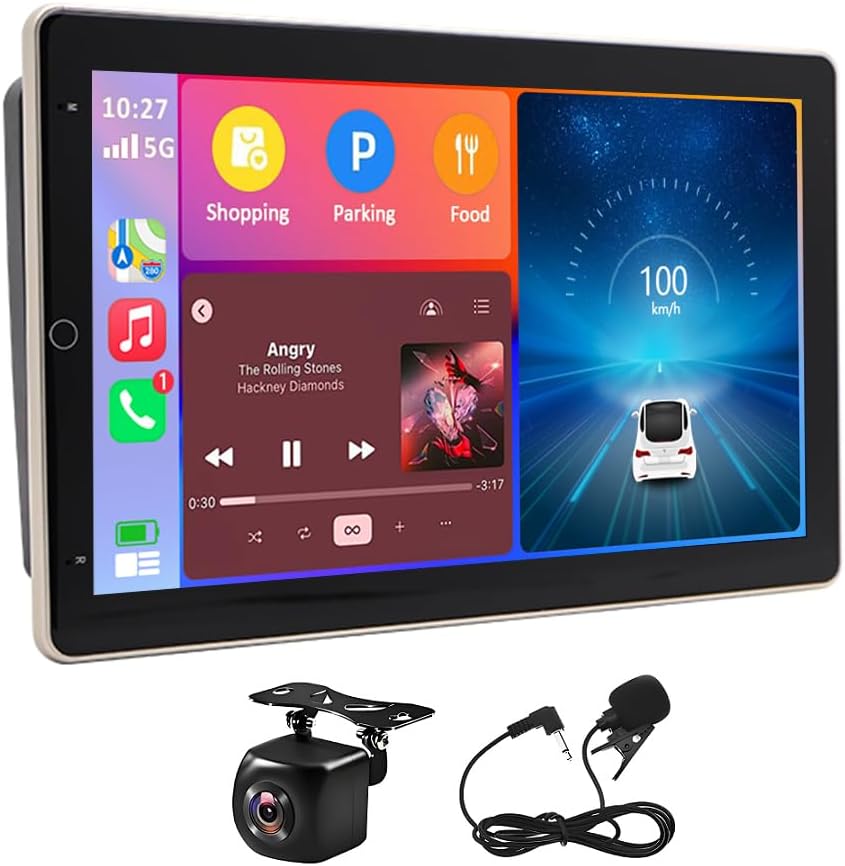 10 Inch Android 14 Car Stereo for Dodge Avenger 2008-2014 2G+32G Car Radio w/Carplay & Android Auto IPS Touchscreen GPS Navigation Head Unit w/Bluetooth WiFi FM/RDS Backup Camera Mirror Link SWC