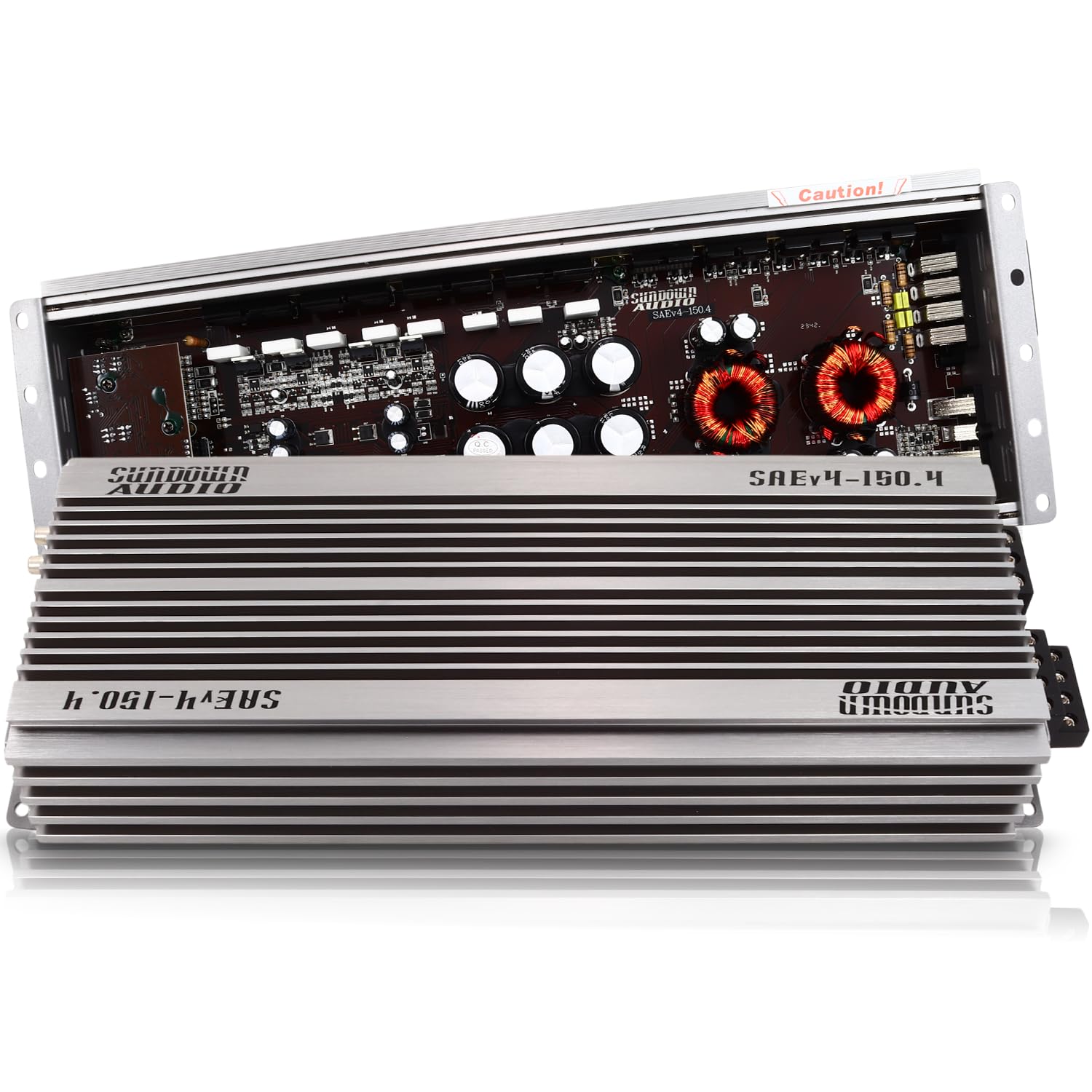 Sundown Audio SAE-150.4 Class A/B 4-Channel Amplifier - 150W x 4 @ 4Ω - High-Power Car Speaker Amp with Variable Filters & Advanced Protection