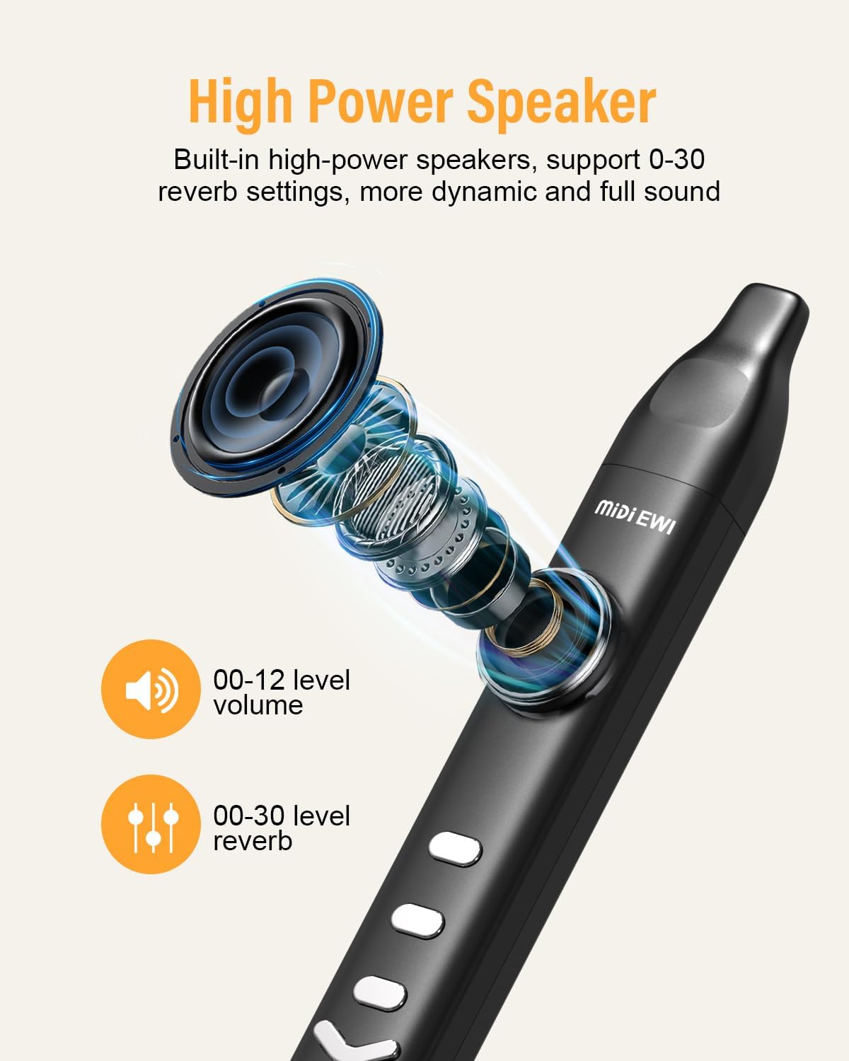 Upgraded Digital Wind Instrument, DF10 Portable Electric Wind Instrument Rechargeable, More Sensitive Key for Beginner and Adult