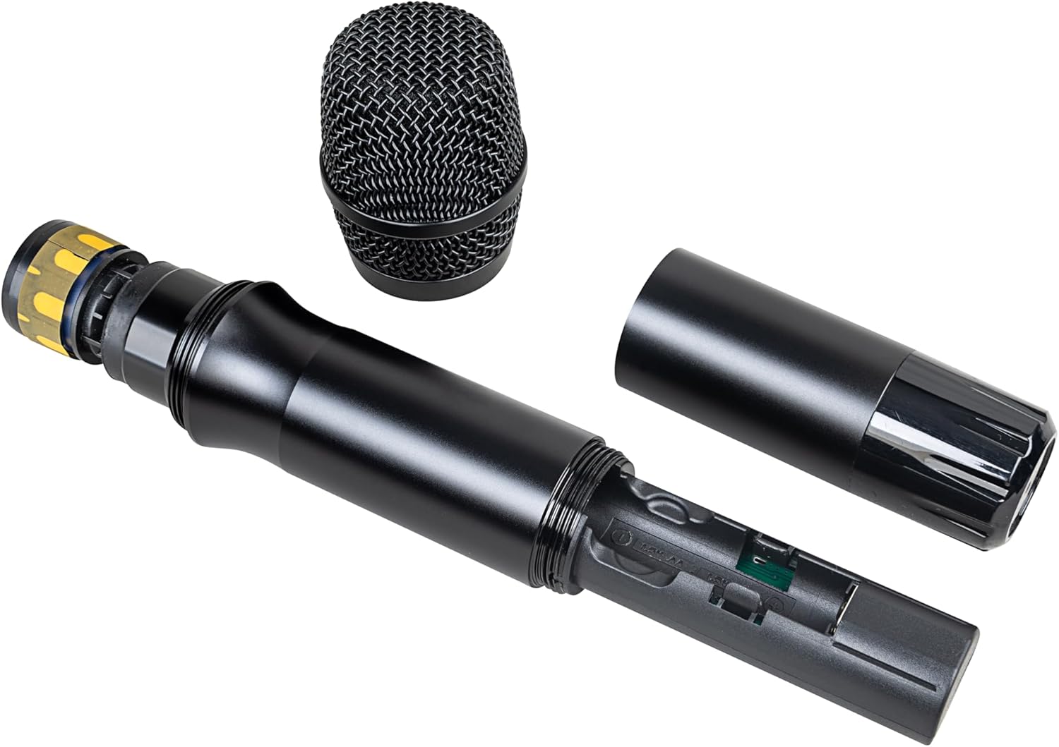 Wireless Microphone System 6-Channel Whole Metal Mic Hand-held Microphones UHF for Karaoke Wedding Party School Church