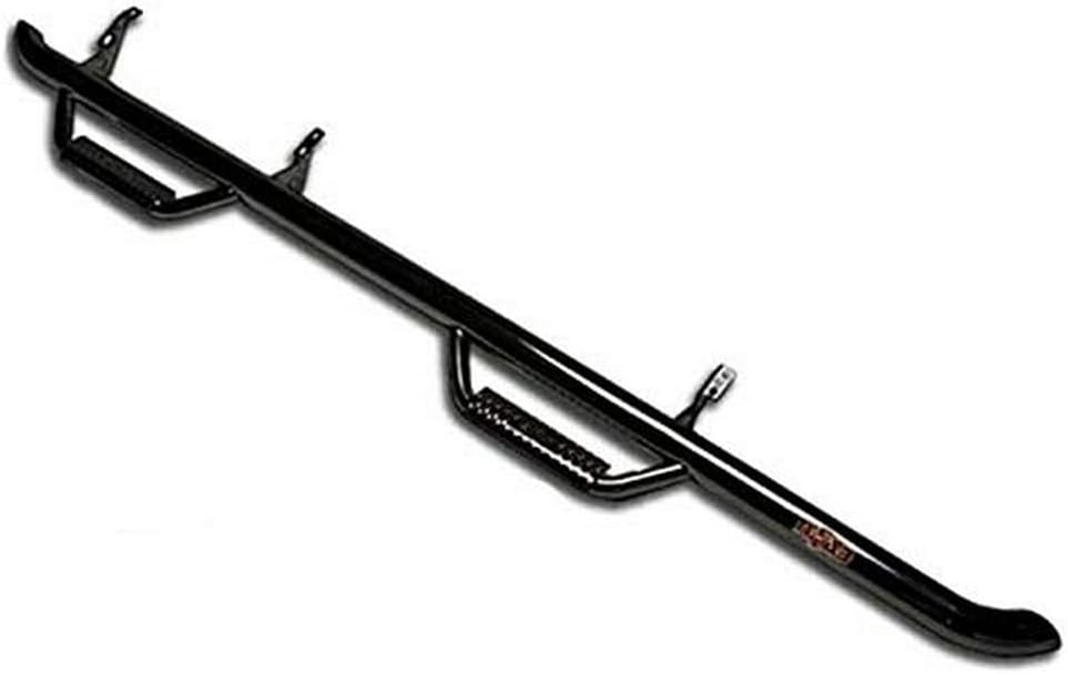 RealTruck Nerf Steps for Toyota Tacoma | Wheel-to-Wheel, Heavy Duty Steel, Gloss Back | T1576QC | Fits 2016-2022 Toyota Tacoma Access Cab 6' Standard Bed, SRW Gas.