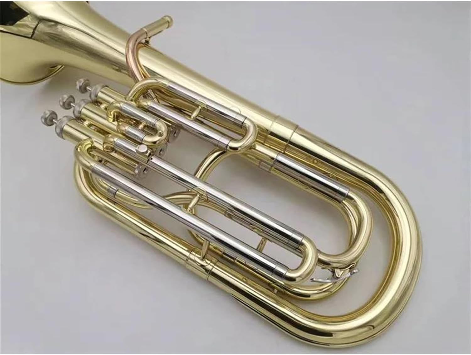 Beginner euphonium Baritono B-flat Tenor Professional-grade Tone Three-key Euphonium Instrument Gold Lacquer Surface