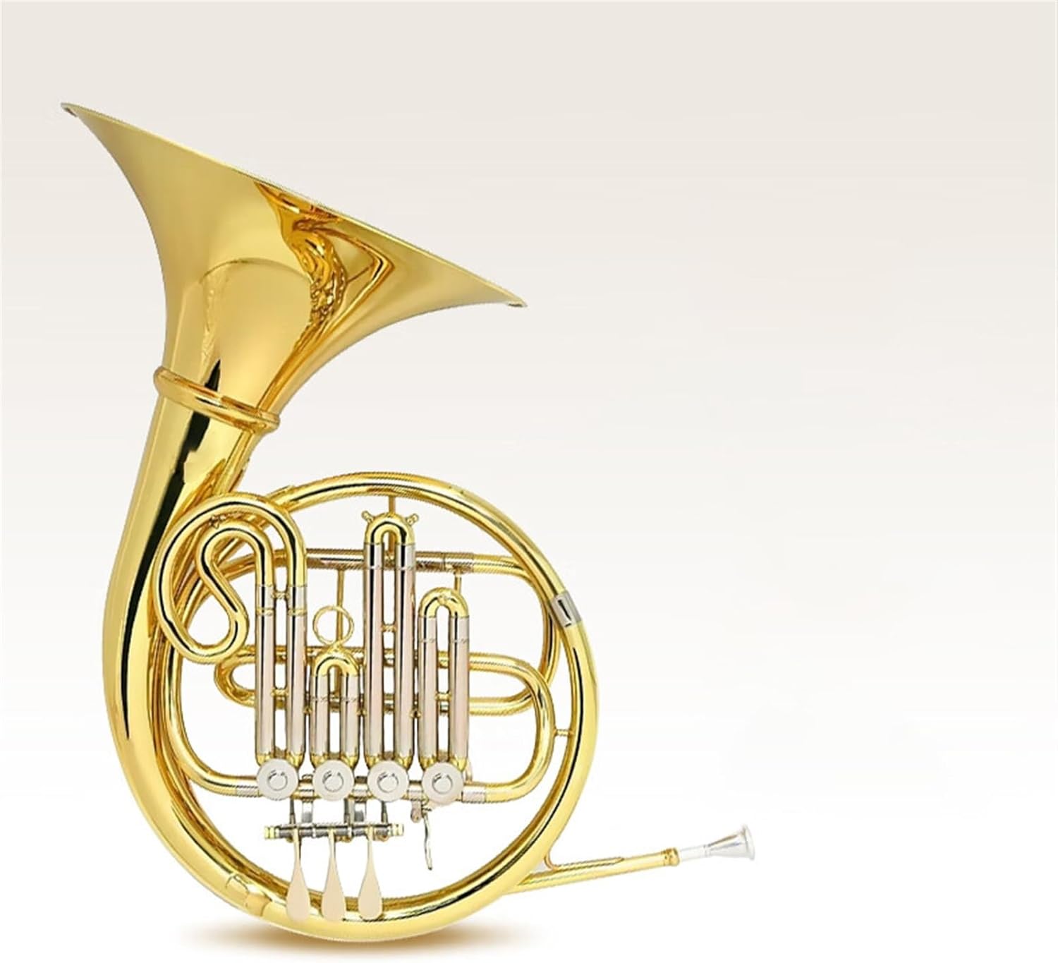 Brass French Horn French Horn Instrument B Flat Removable French Horn Four-button B Flat/F Single French Horn