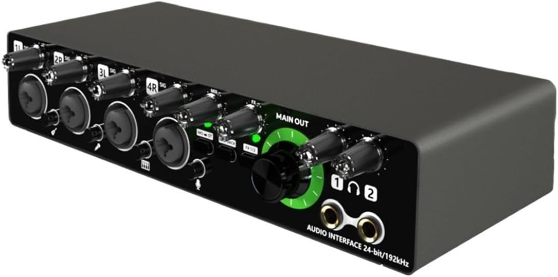 Universal Audio Interface UA22 Audio Interface Sound Card with Power Switch Volume Knob for Studio Recording