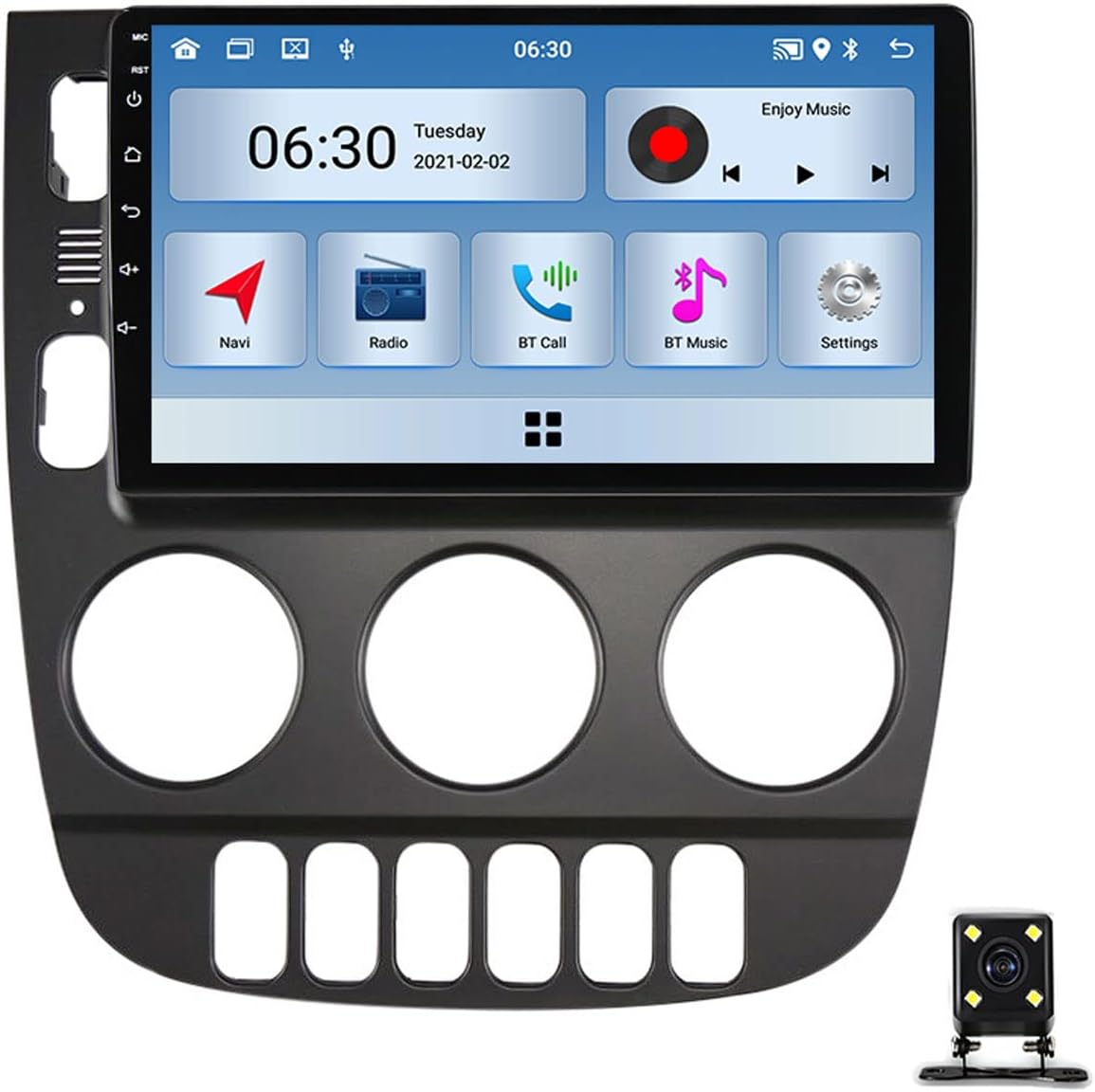 Double Din Car Stereo Audio Receiver with Backup Camera, 9 Inch Car Radio Touch Screen MP5 Player for Benz ML 350 (W163) 2001~2005 Support Carplay/Auto/Mirror Link/USB/DSP/FM