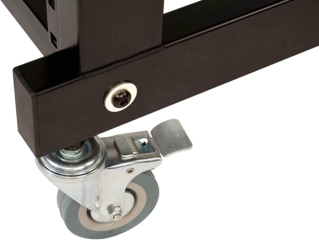 Ultimate Support JamStands SRR100 Rolling Rack Stand w/Open Frame Design and Angle-Adjustable Rack