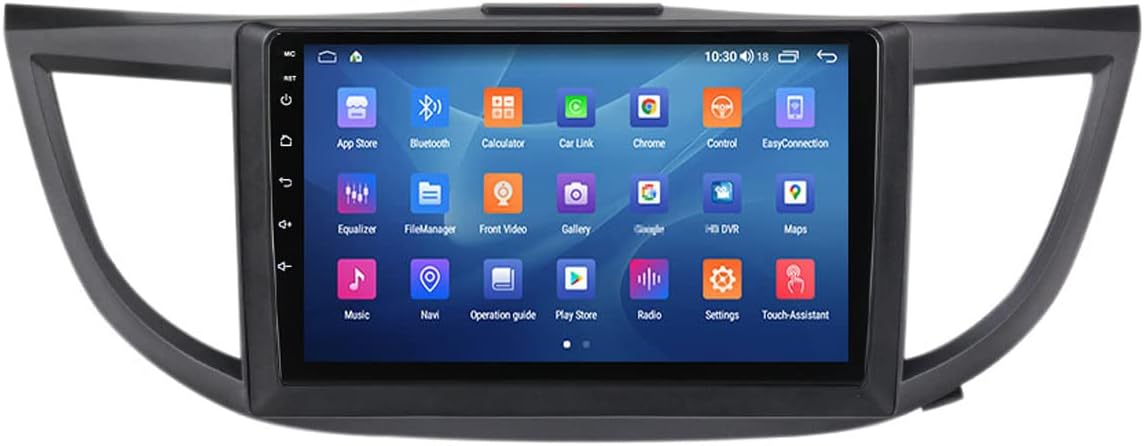 9 Inch Double Din Car Stereo Touch Screen Car Radio Bluetooth Multimedia Player for Honda CR-V 4 2011-2018 Support FM/AM/Backup Camera Input/SWC/Mirror Link/Carplay/DAB+