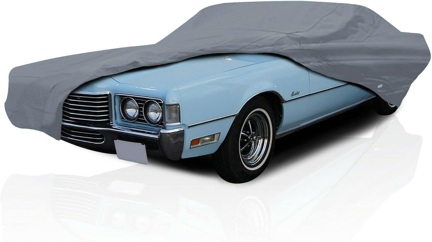 DaShield Ultimum Series Car Cover for Chrysler New Yorker 1969-1973 8th gen Sedan 4-Door All Weather Protection Semi Custom Fit Dust, Sun, Snow, Rain Protection Indoor Outdoor