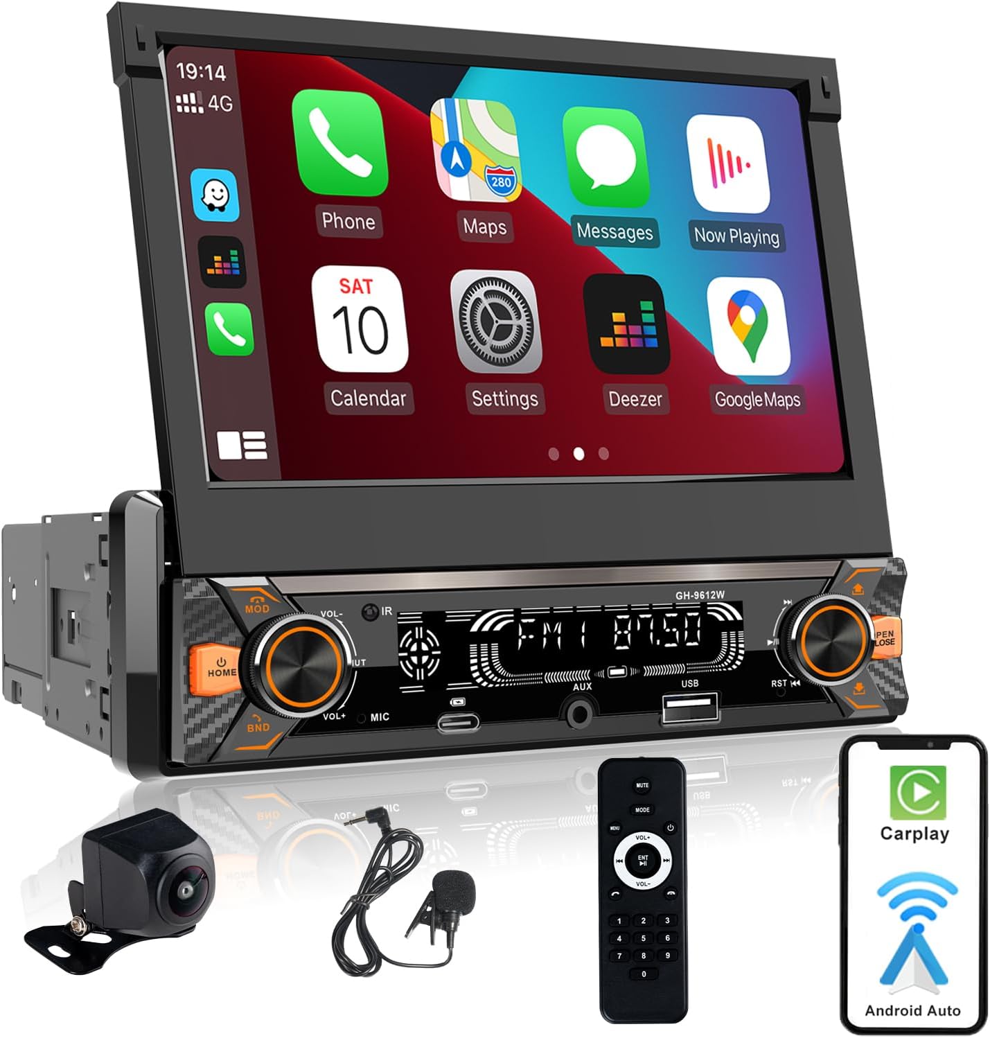 Single Din Car Radio Touchscreen (7