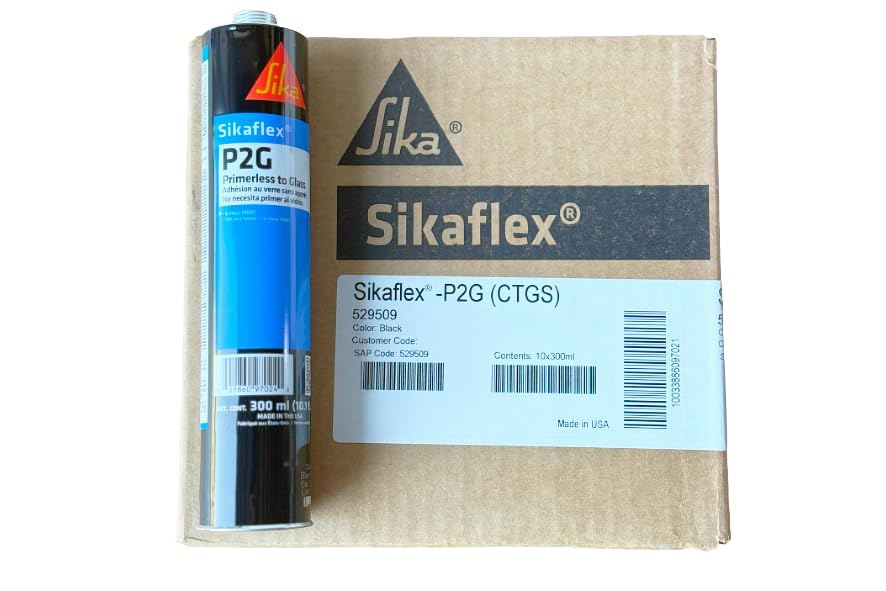 Autoglass Urethane P2G Primerless to Glass Windshield Auto Glass Urethane Adhesive 300ml 10.1oz Cartridge (10)