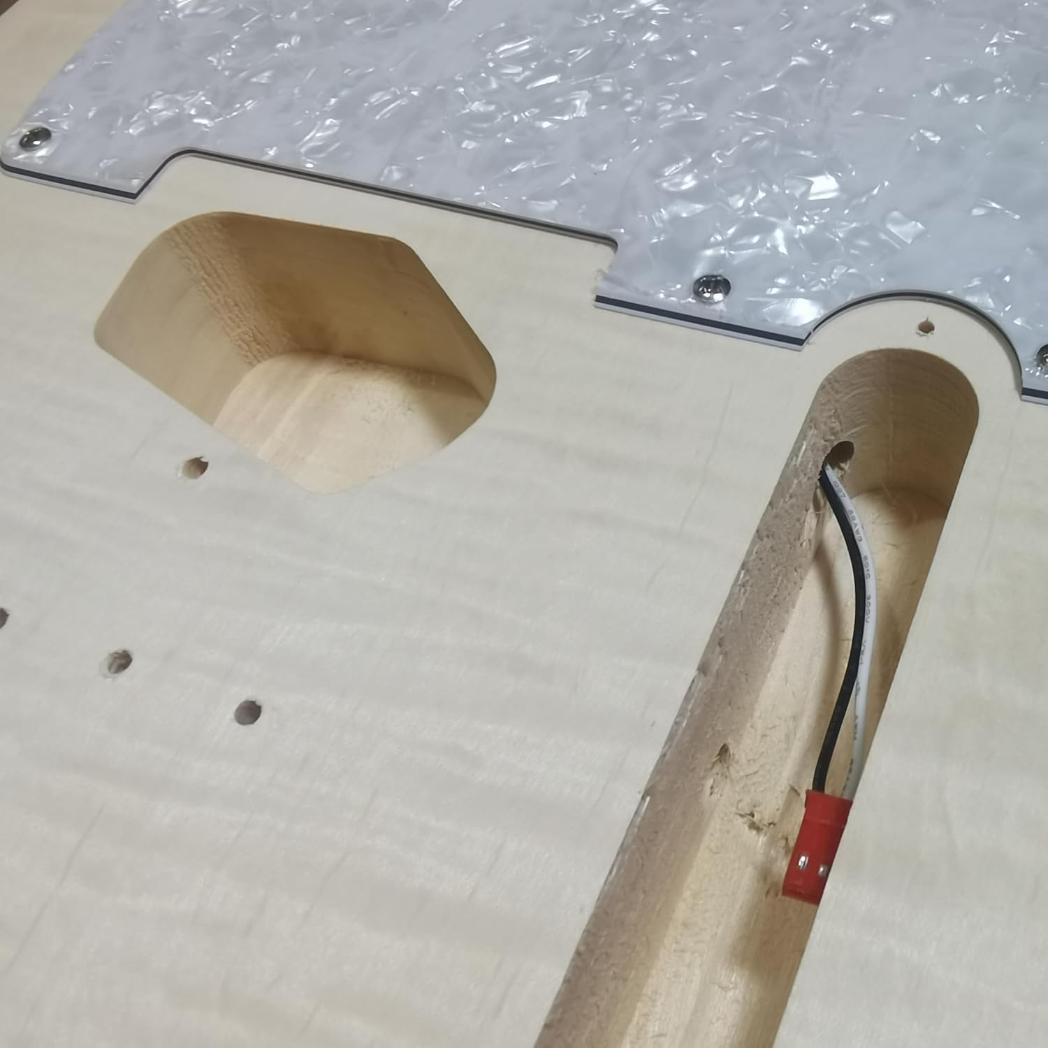 Flame Maple Effect TL Style Semi-Finished Diy Electric guitar Kit