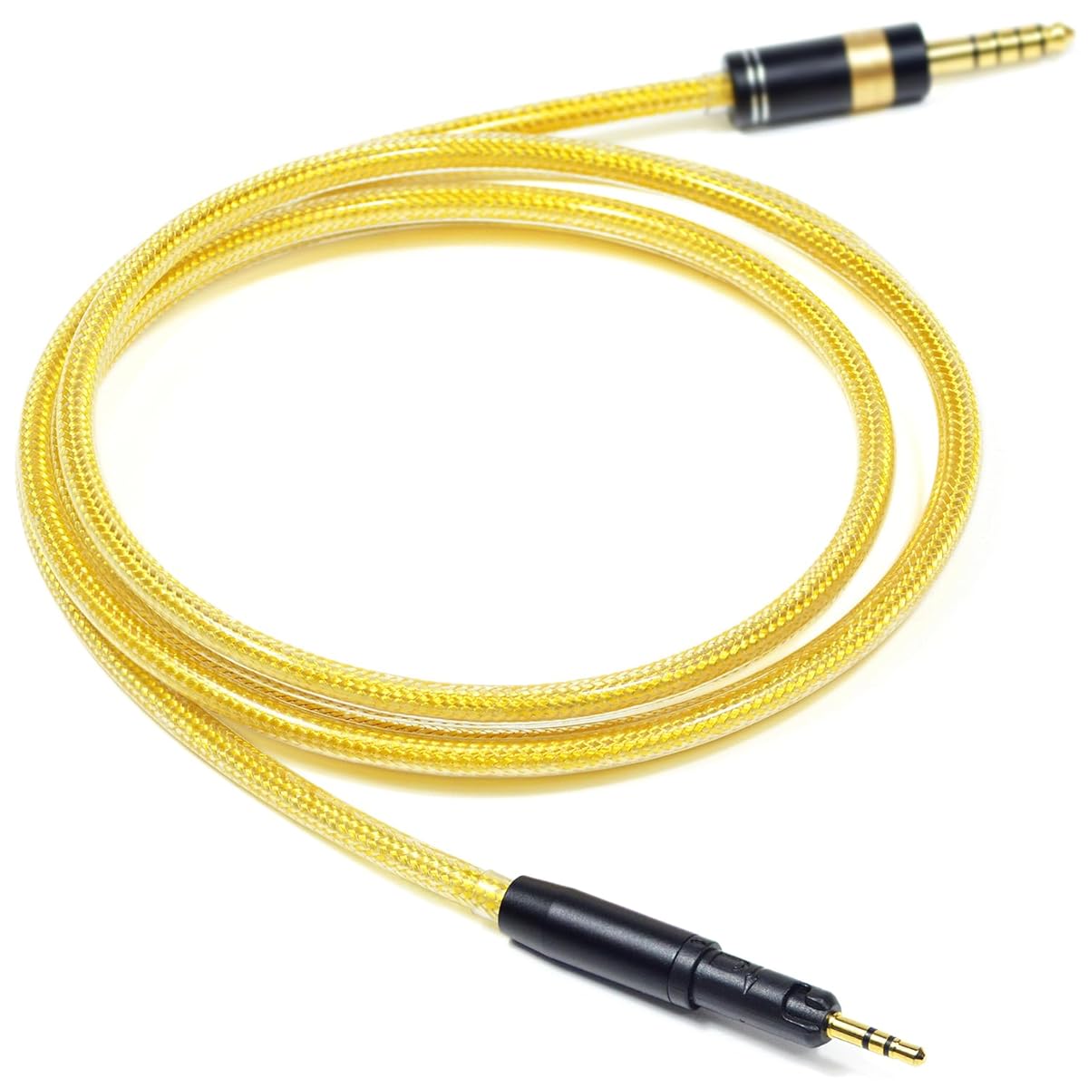 6N OFC Silver-Plated with Metal Shielding Layer 4.4mm 3.5mm Headphone Upgrade Cable for Audio Technica ATH-R50x ATH-M50X ATH-M40X ATH-M60XA ATH-M70X ATH-M60X ATH-PRO7X (4 Pin XLR Plug)