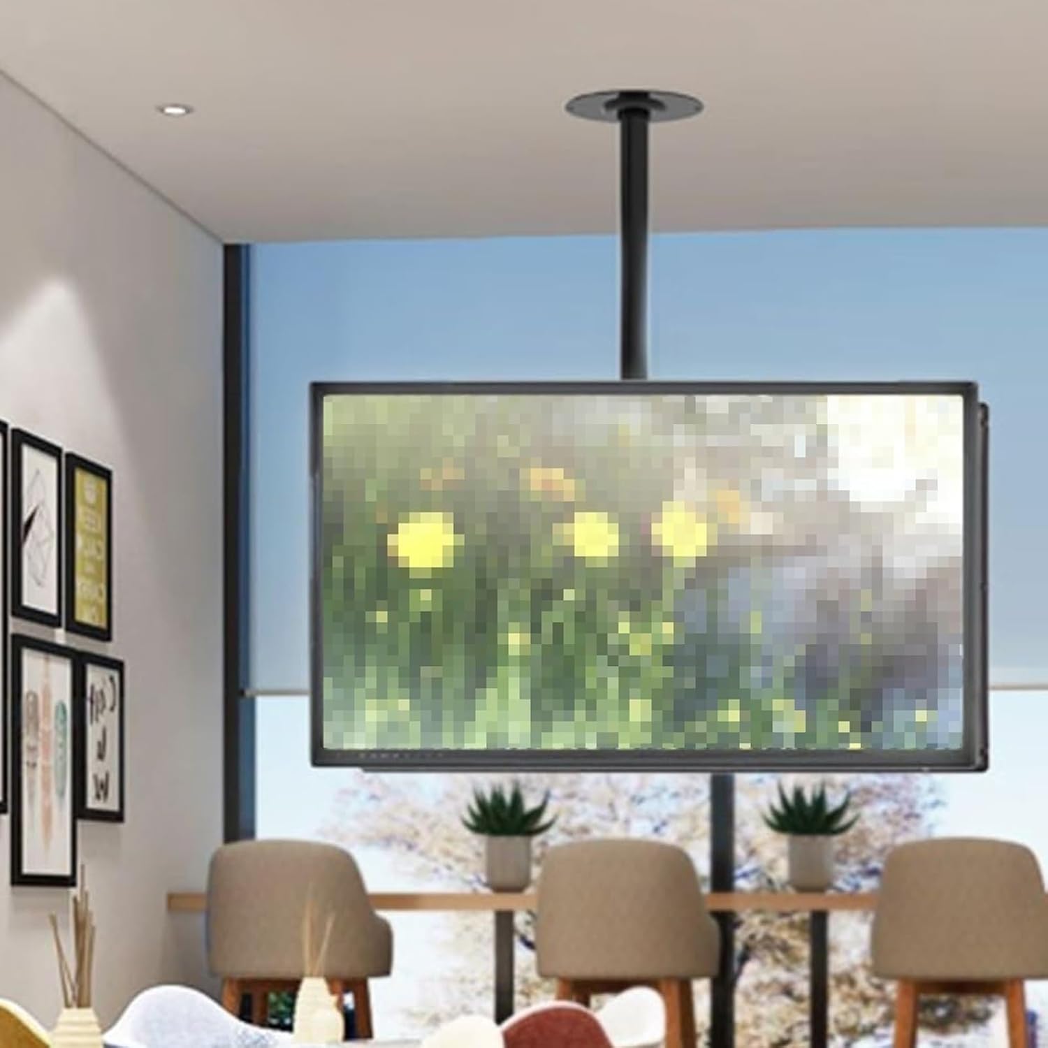 Corner tv Wall Mount,tv Mount, Tilt and Rotatable TV Stand - Double Sided TV Mount Bracket - Fits 32-70 Inch TVs TV Mount, Height Adjustment Up and Down, No Disassembly