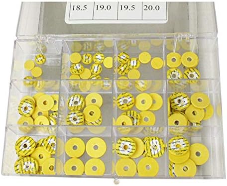 MUSICMEDIC.COM DOUBLE YELLOW SKIN PRESSED FLUTE PAD ASSORTMENT. SUPPLIES for WOODWIND REPAIR