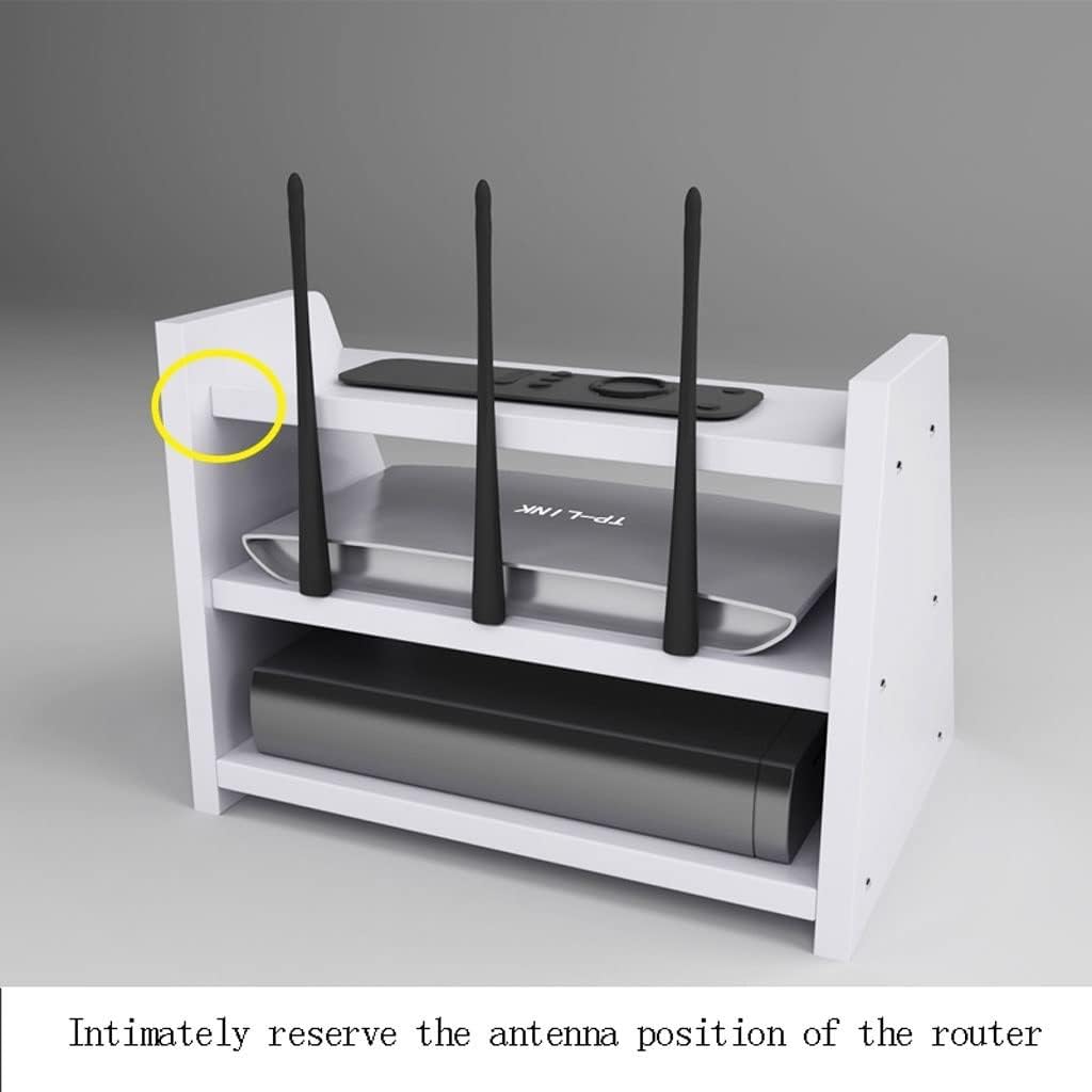 Household Storage Rack for Small Objects Router Shelf Wireless WiFi Modem Shelf Management Storage Rack (Color : B)