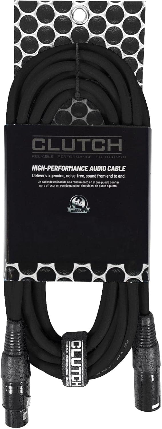 Pro Audio DJ 20' ft XLR Male to XLR Female Black Microphone Speaker Cables 20 Pk