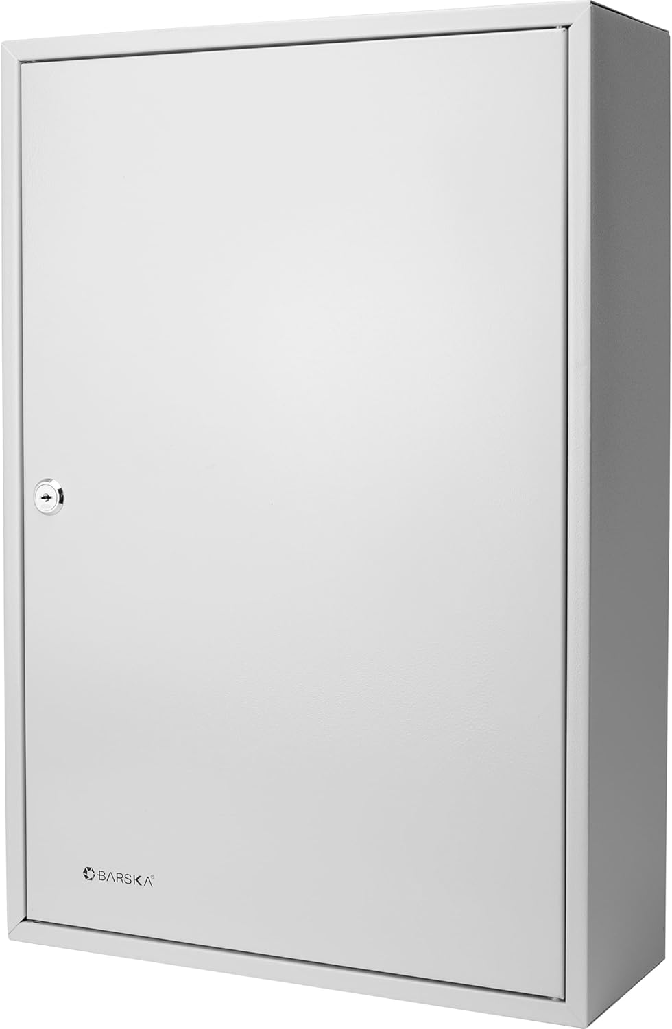 Barska 240 Position Key Cabinet with Numbered Hooks – Wall Mount Steel Key Organizer Safe with Index Log, White Key Tags & Lockable Door for Office or Business