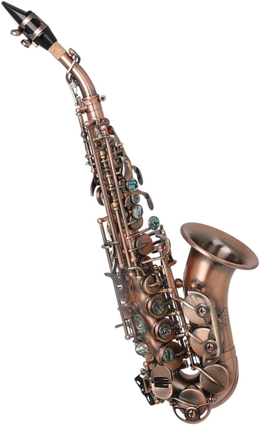 EB Alto Saxophone Brass Lacquered Gold E Flat Sax 82Z Key Type Woodwind Instrument Beginner Saxophone (Color : Bronze Bb)