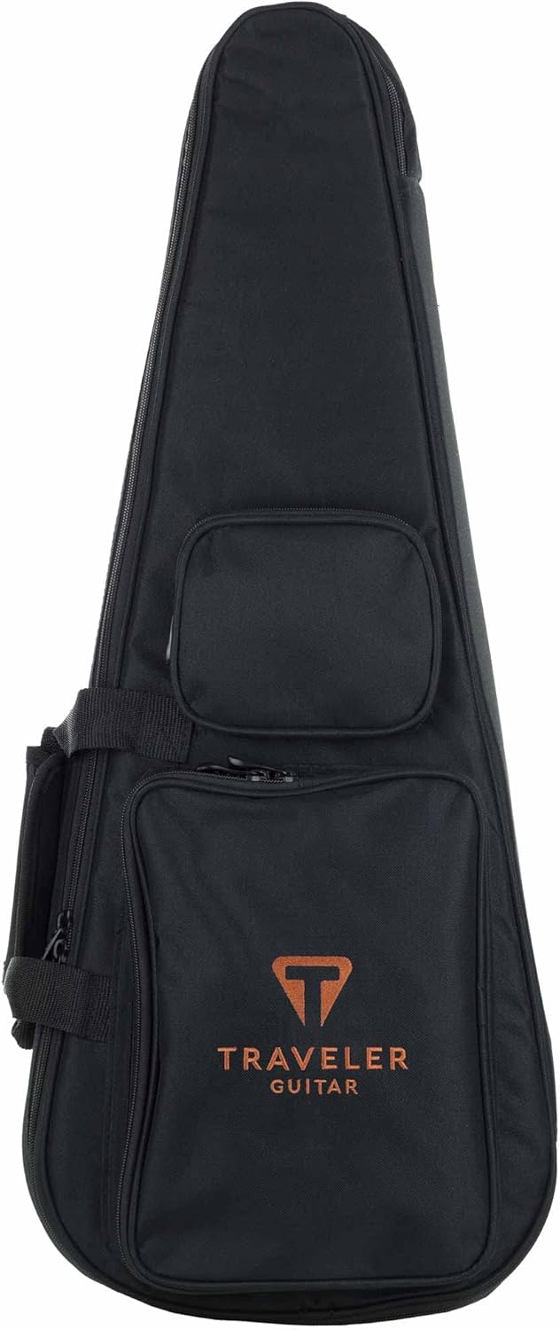 Traveler Guitar Electric Guitar 6 String EG-1 Custom (Gloss Black), Right, (EG1C BKG)