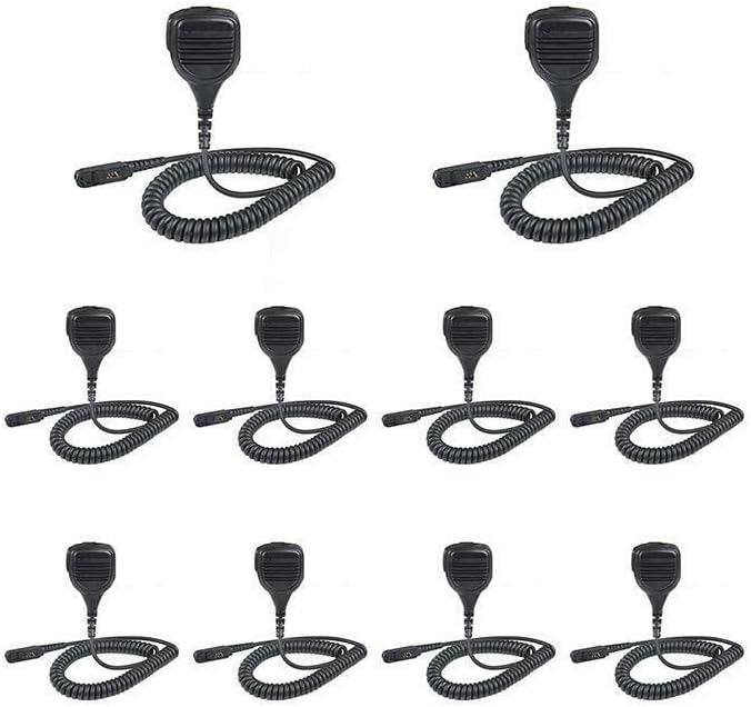 Amasu 10Pcs XPR3300e XPR3500e Remote Speaker Microphone Shoulder Mic Compatible with XPR3000 XPR3300 XPR3500 XPR 3300 (10Pcs)