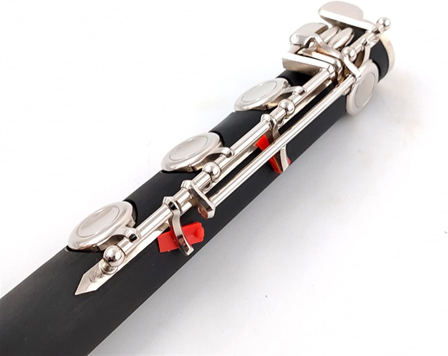 TSTS Flutes Musical Instrument 17 Holes Closed Holes Bakelite Flute Nickel-Plated Key with E Key Woodwind Instrument
