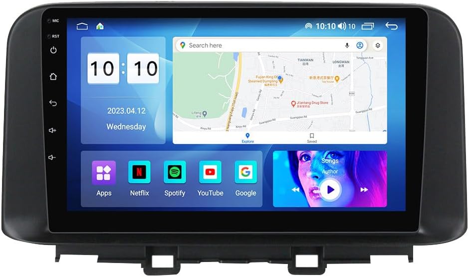 Android Car Stereo for Hyundai Encino 2018-2020,10 inch IPS Touchscreen with Upgrade Wireless CarPlay & Android Auto,WiFi/GPS,Support SWC and Subwoofer,8-Core 8G+256G