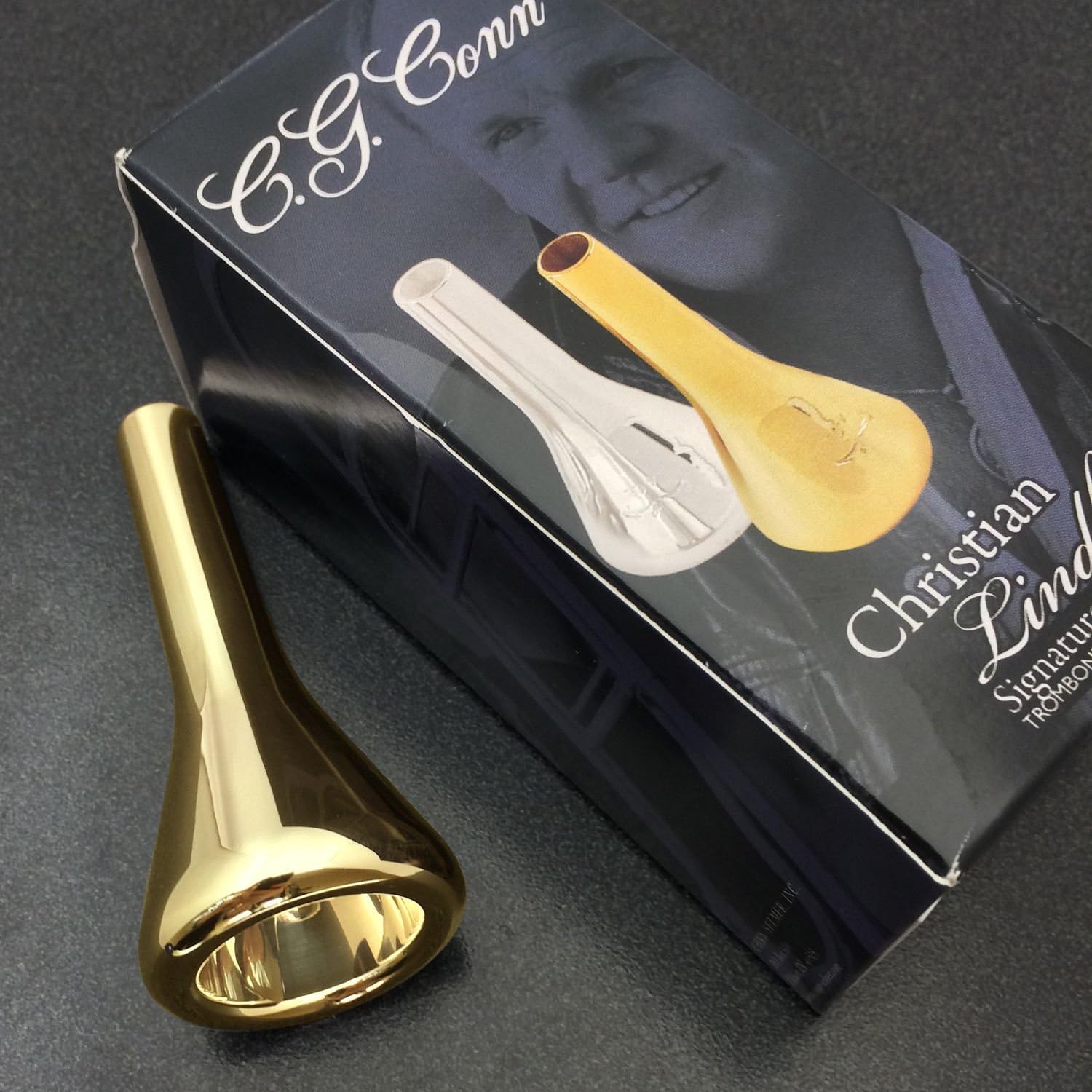 Christian Lindberg 24K Gold Trombone Mouthpiece, 10CL small shank