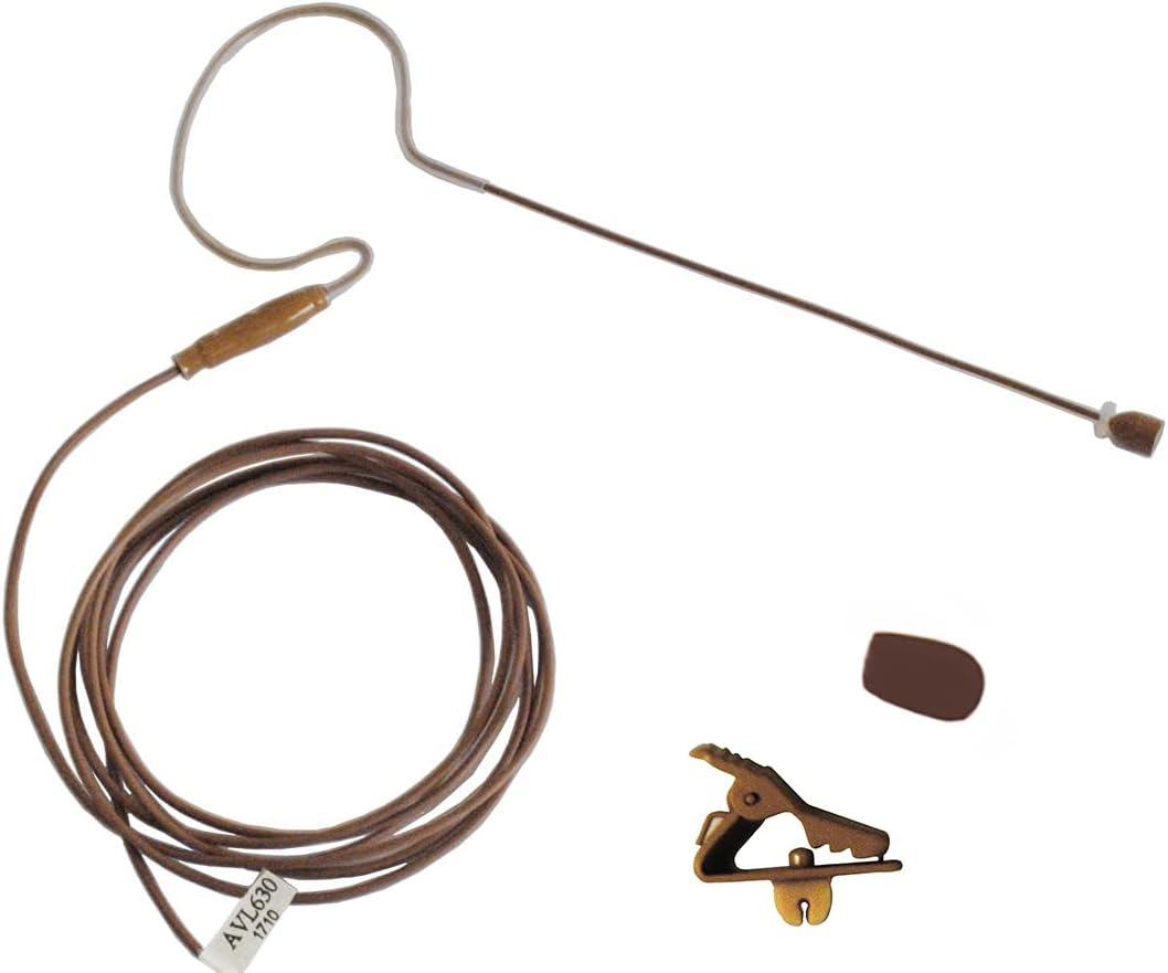 AVL-630CC-35 Cocoa Color Earhook Headset Mic for Sennheiser