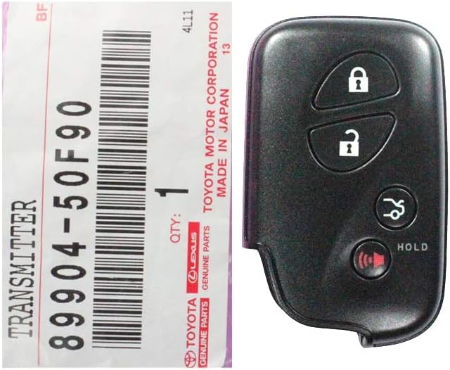 Lexus 89904-50F90, Remote Control Transmitter for Keyless Entry and Alarm System