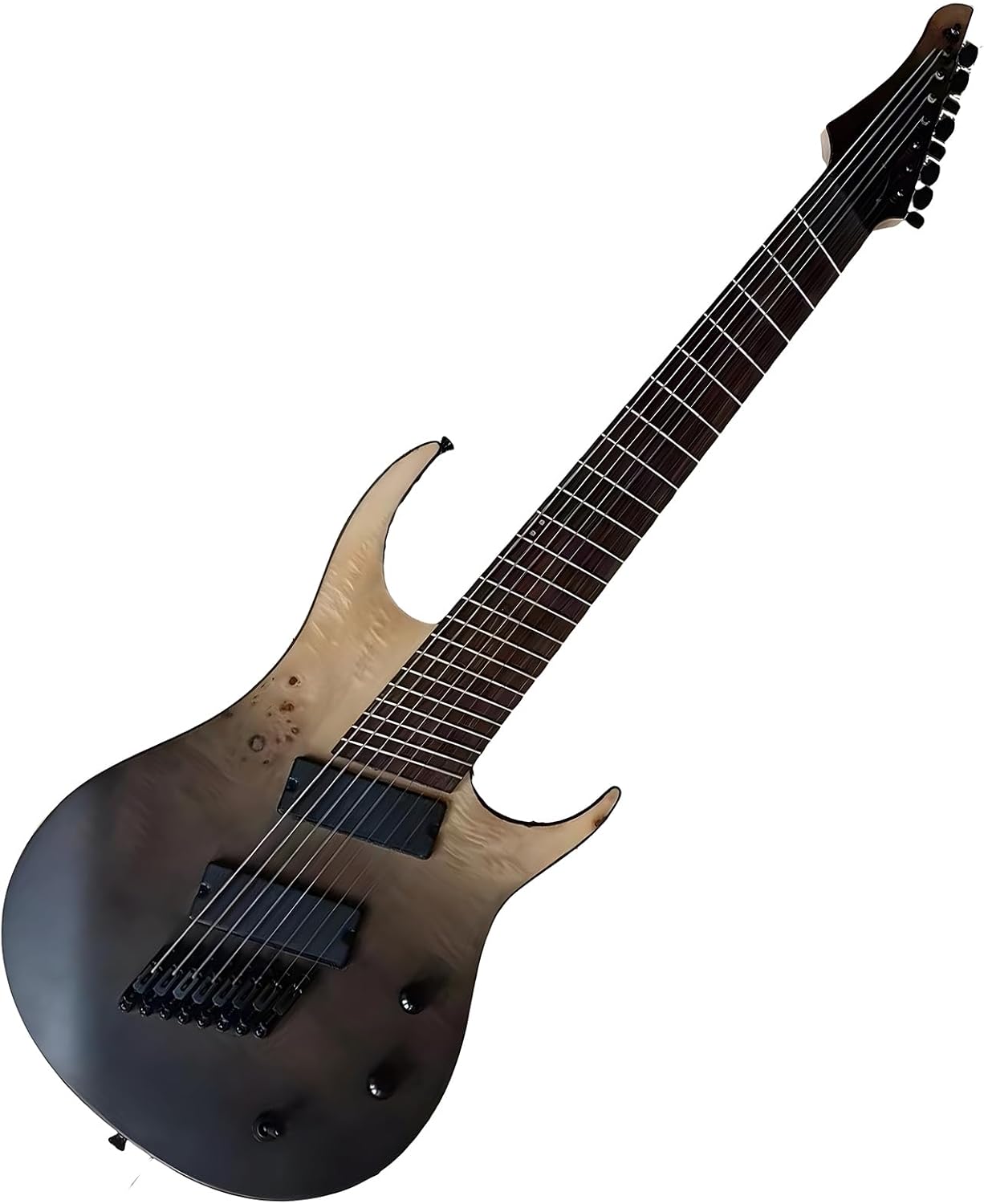 Handmade Generation Pro Fanned Fret Electric Guitar Body is Mahogany Fretboard is Rosewood with High Output Humbucker Pickups 24 Frets (8 string)