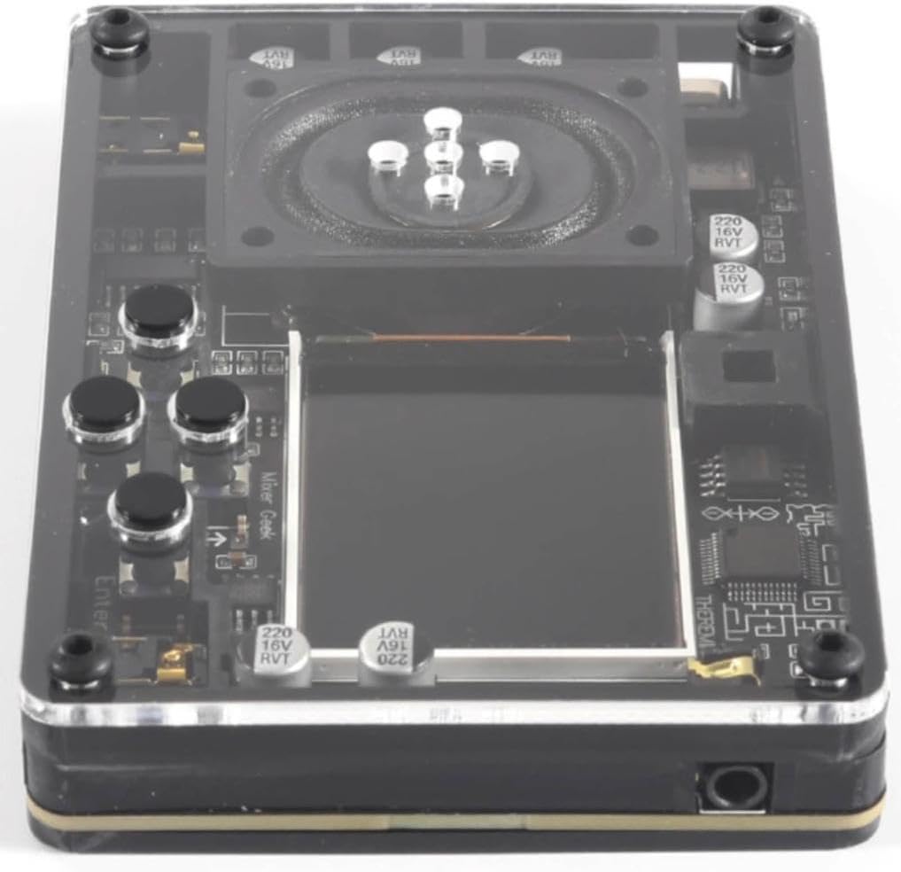 Mini Theremin kit Musical Module,Interface Type C Audio, Vintage Musical Module, Theremin Electronic Instrument, Multiple Adjustable Color for Screen Display Suitable, for Beginners (Black)