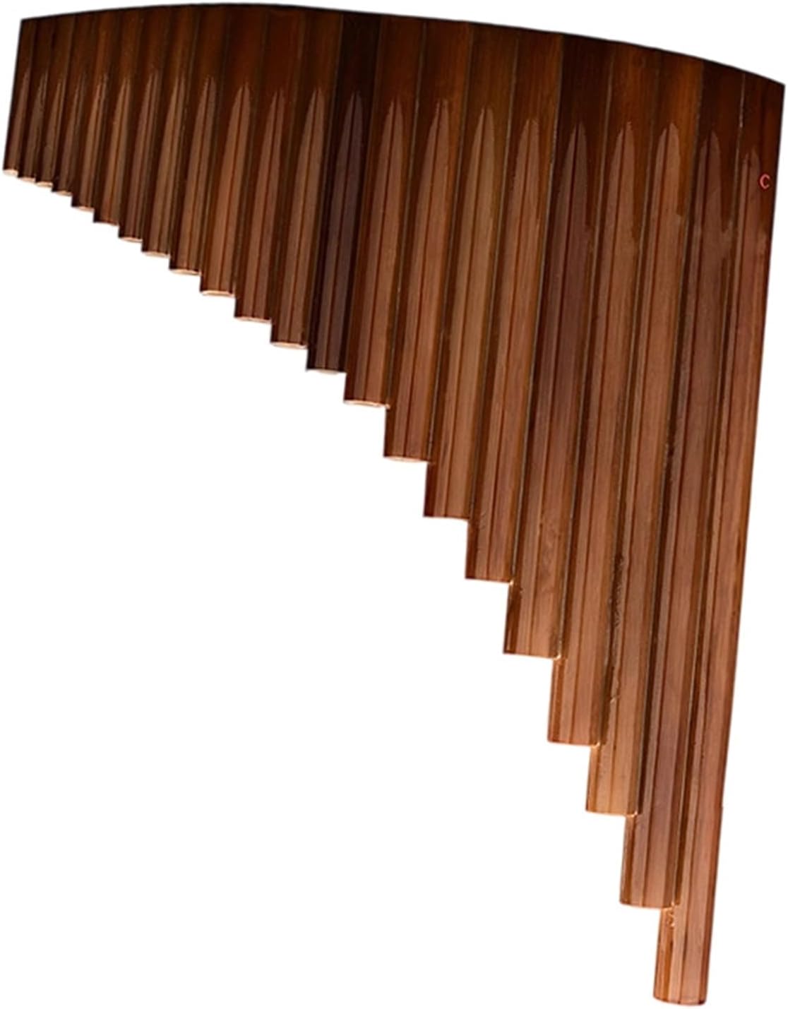 25 Pipe C Key Pan Flute Pan Flute 8 15 22 Pipe C Key Bitter Bamboo Portable Professional Woodwind Instrument(15 pipe C)